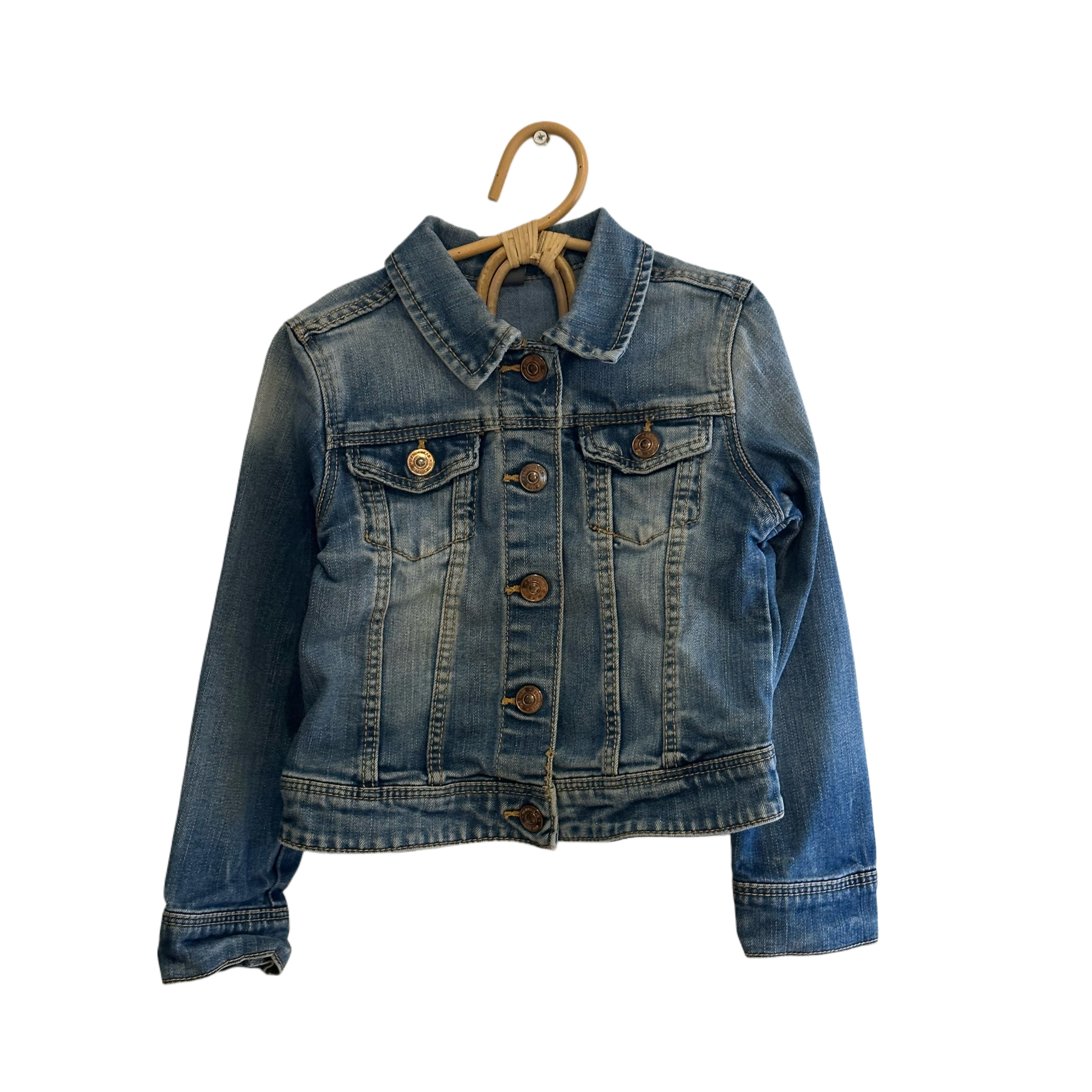 Veste en jean bouton pression - 4/5 ans
