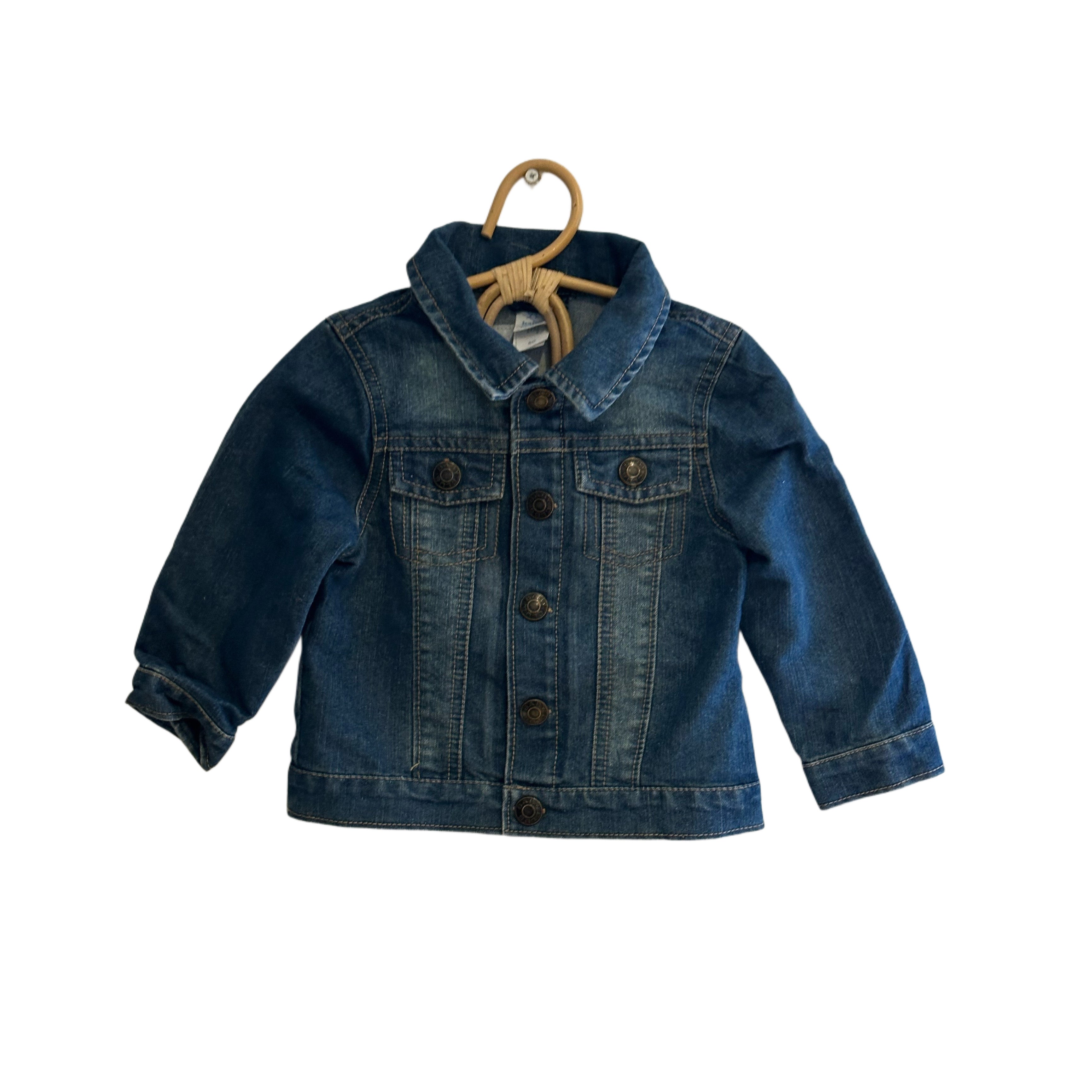 Veste en jean bouton pression - 12 mois