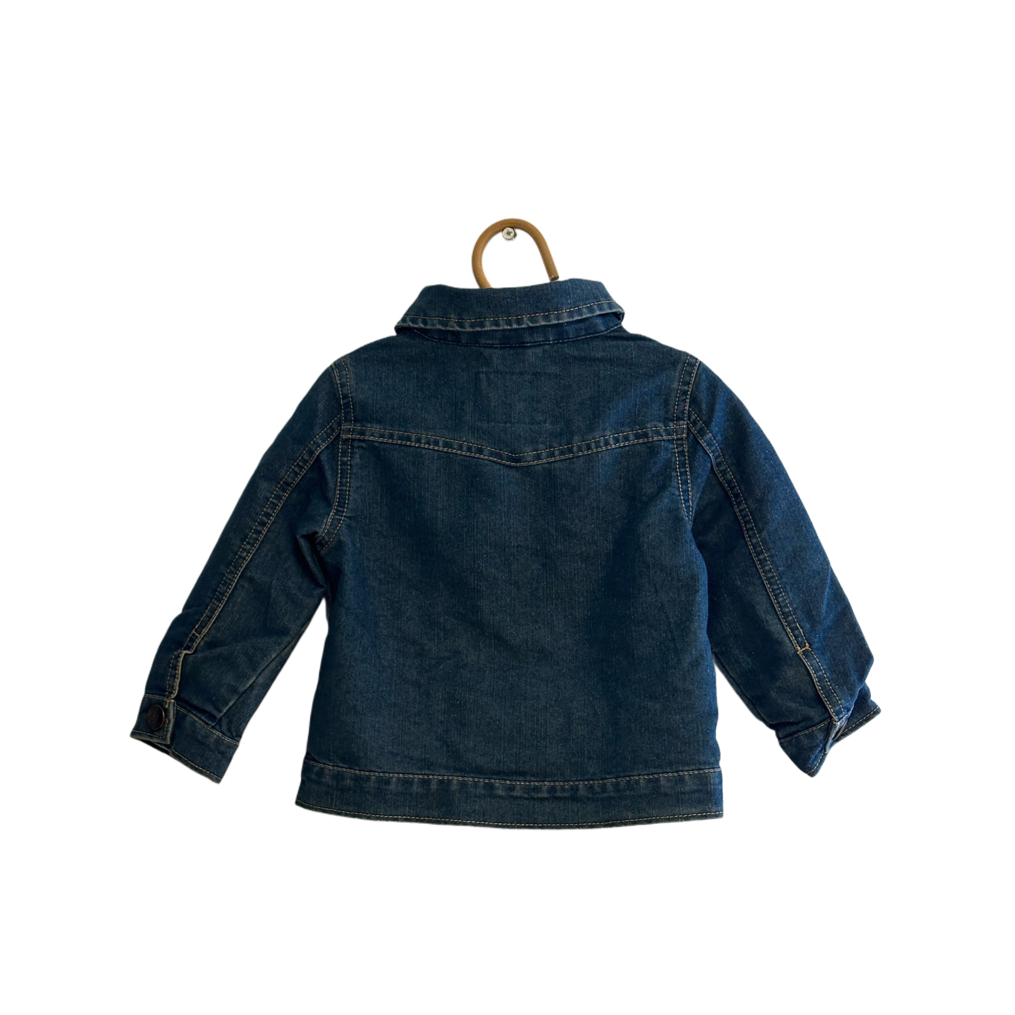 Veste en jean bouton pression - 12 mois