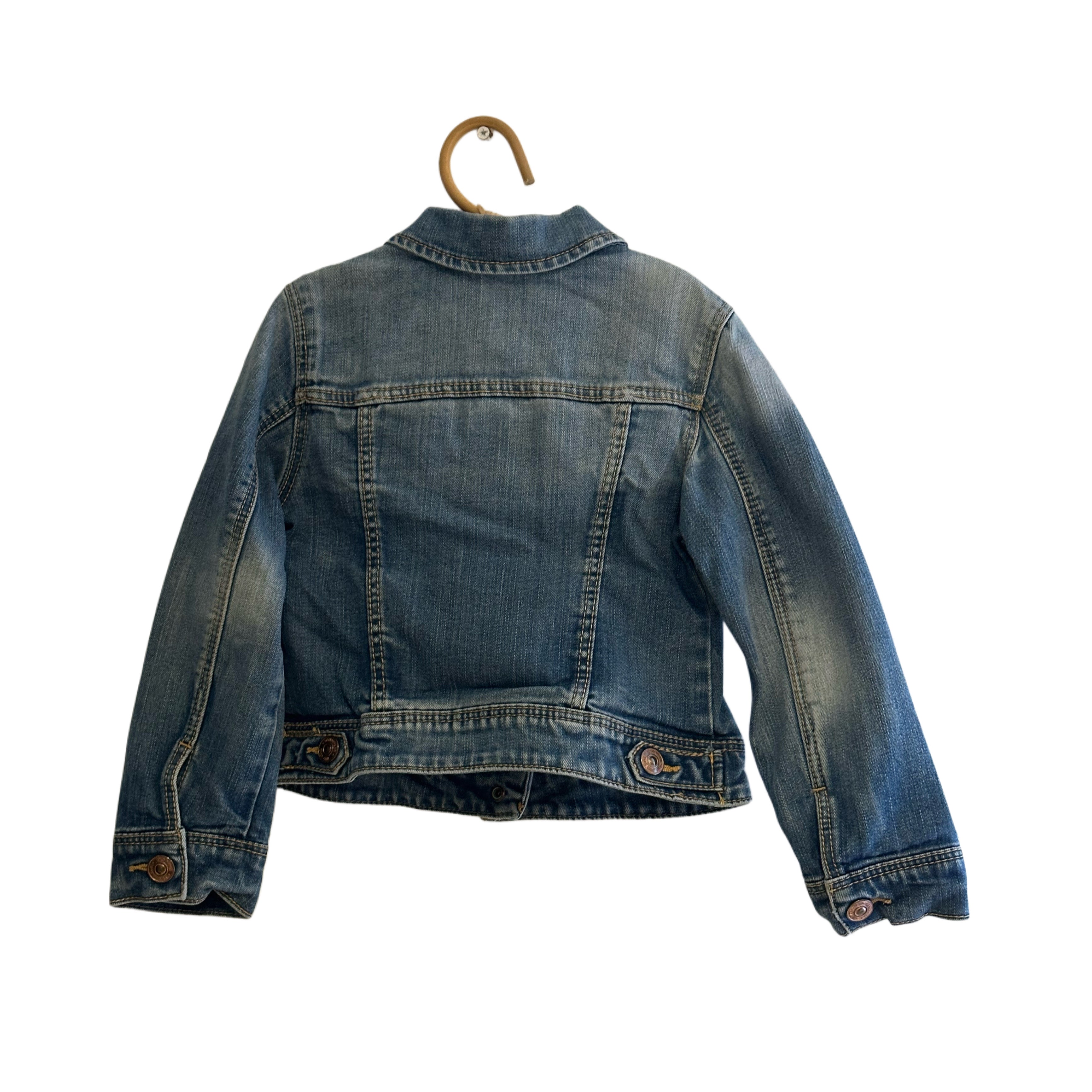 Veste en jean bouton pression - 4/5 ans