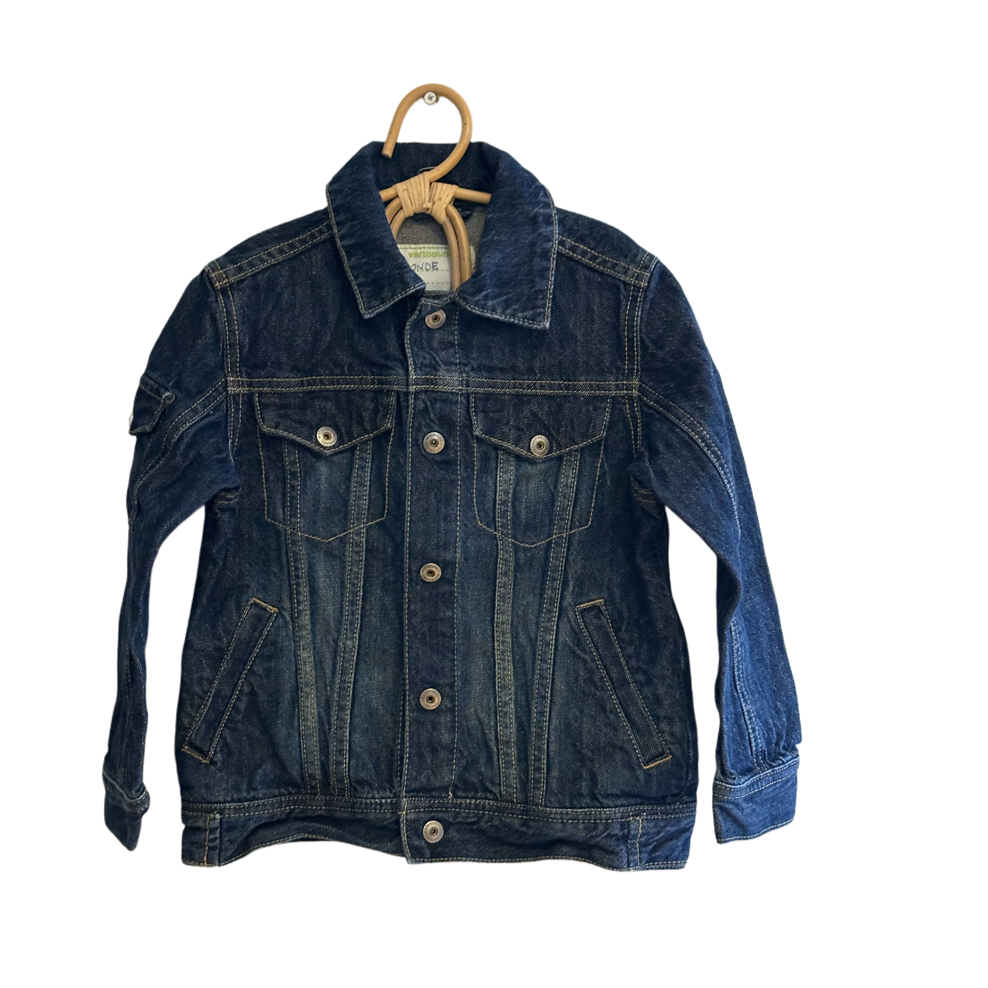 Veste en jean bouton pression - 6 ans