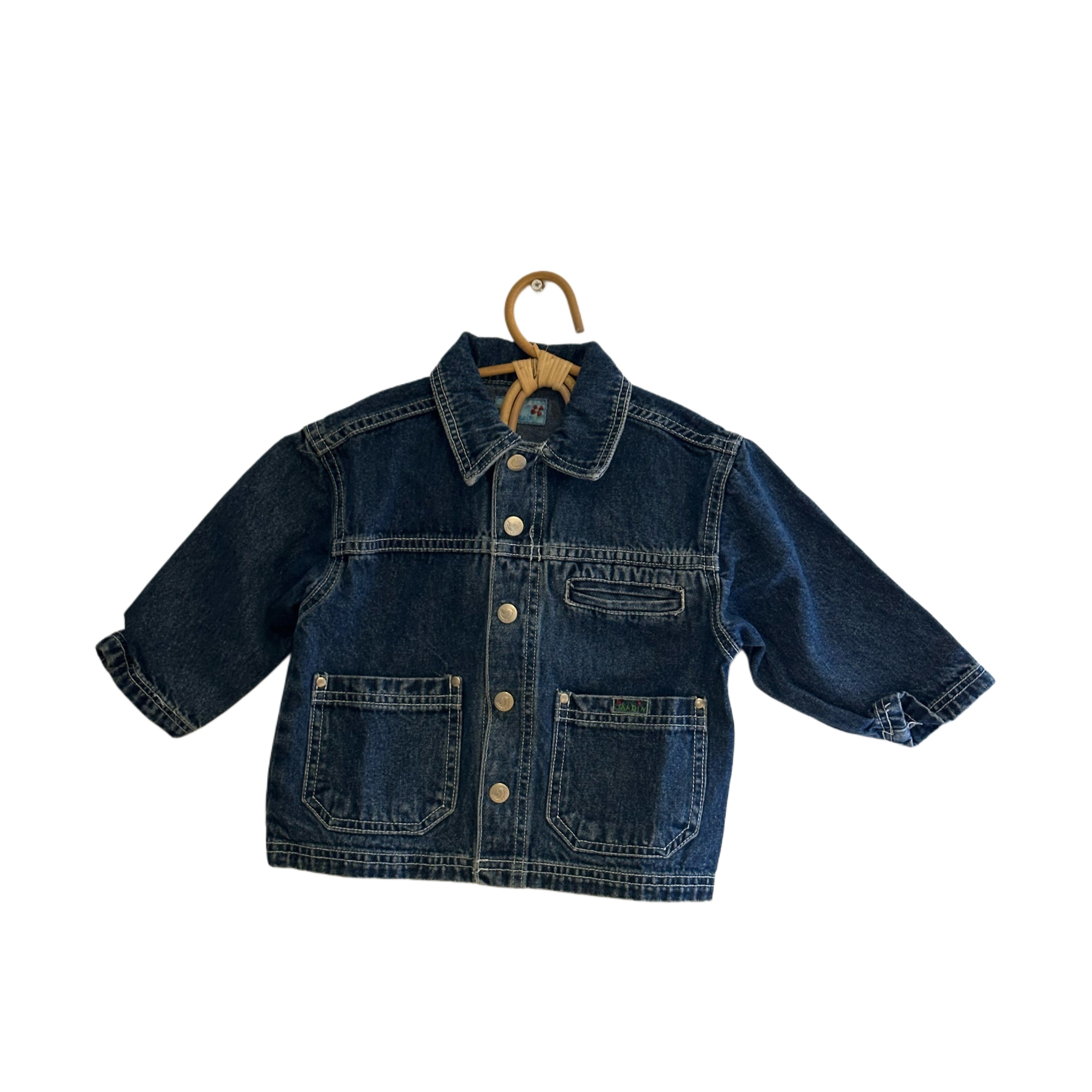 Veste en jean bouton pression - 18 mois
