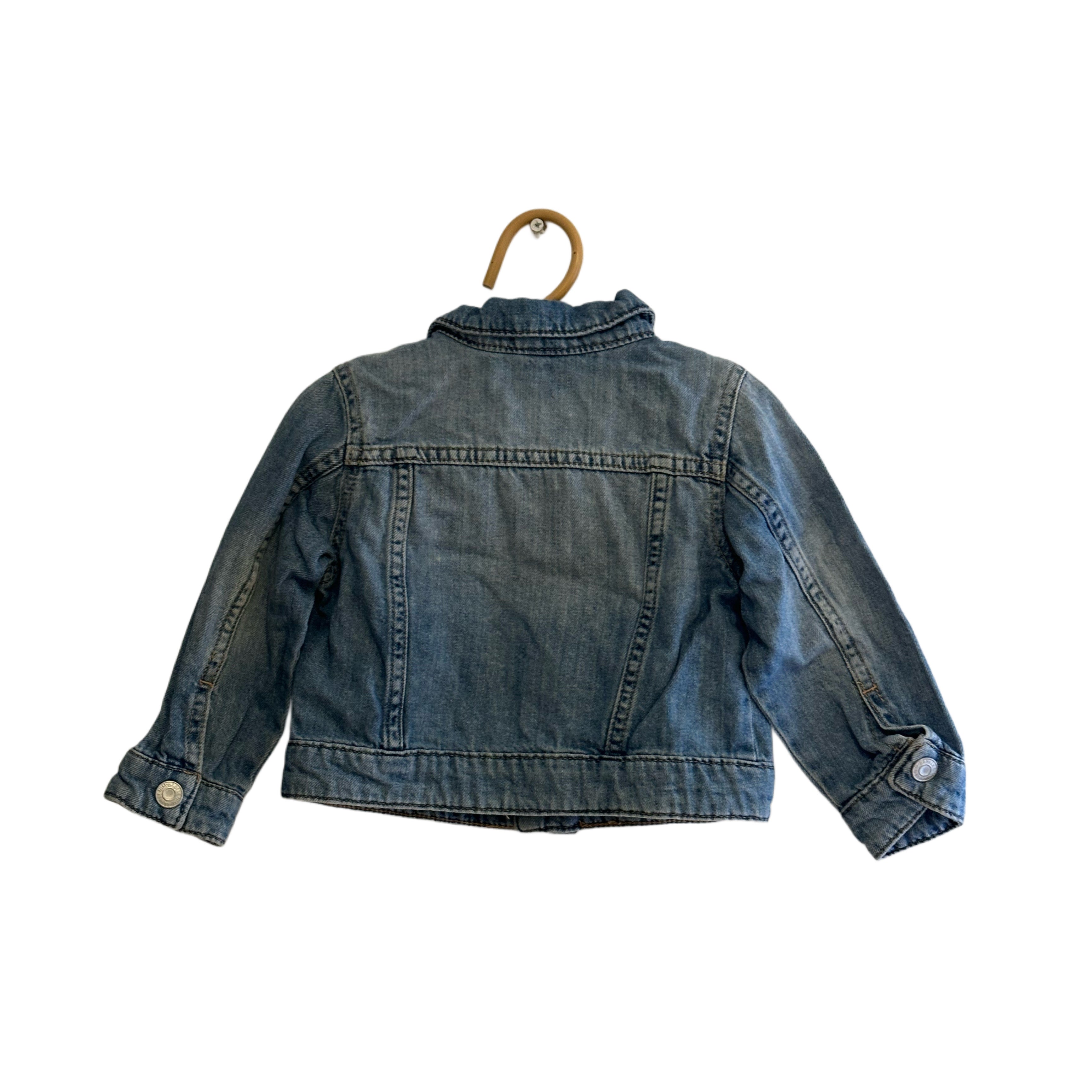 Veste en jean bouton pression - 12 mois