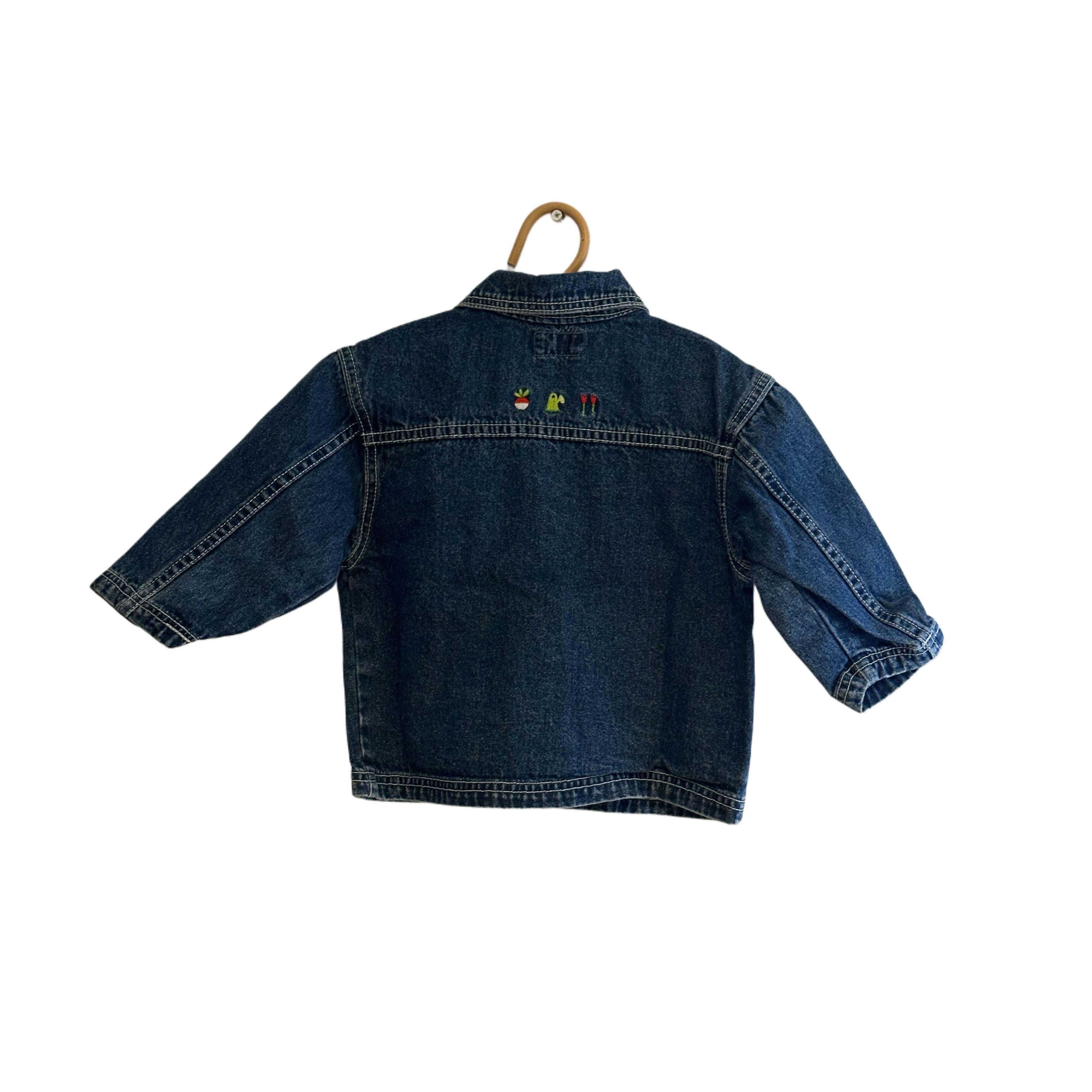 Veste en jean bouton pression - 18 mois
