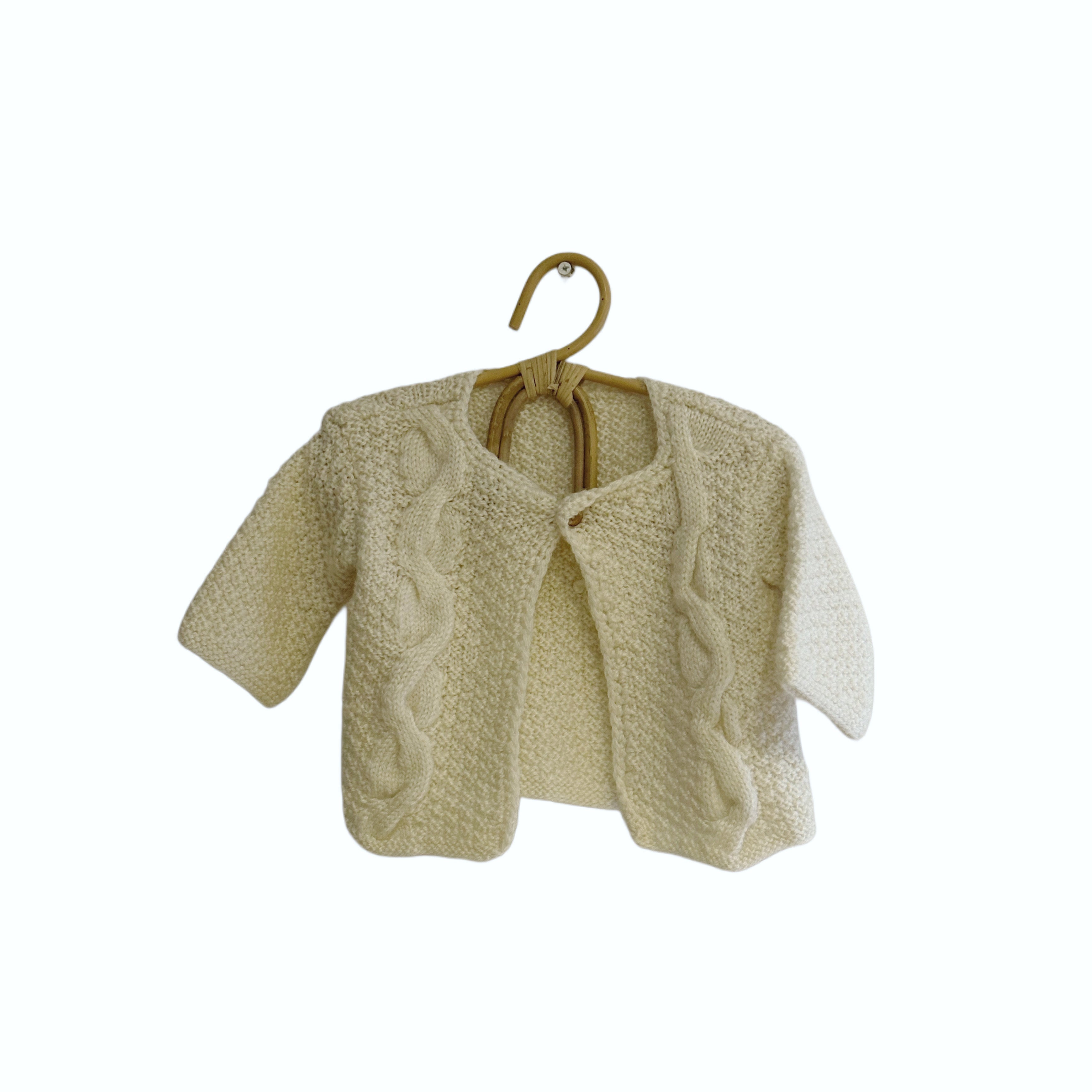 Gilet en maille ouvert - crème - 3 mois