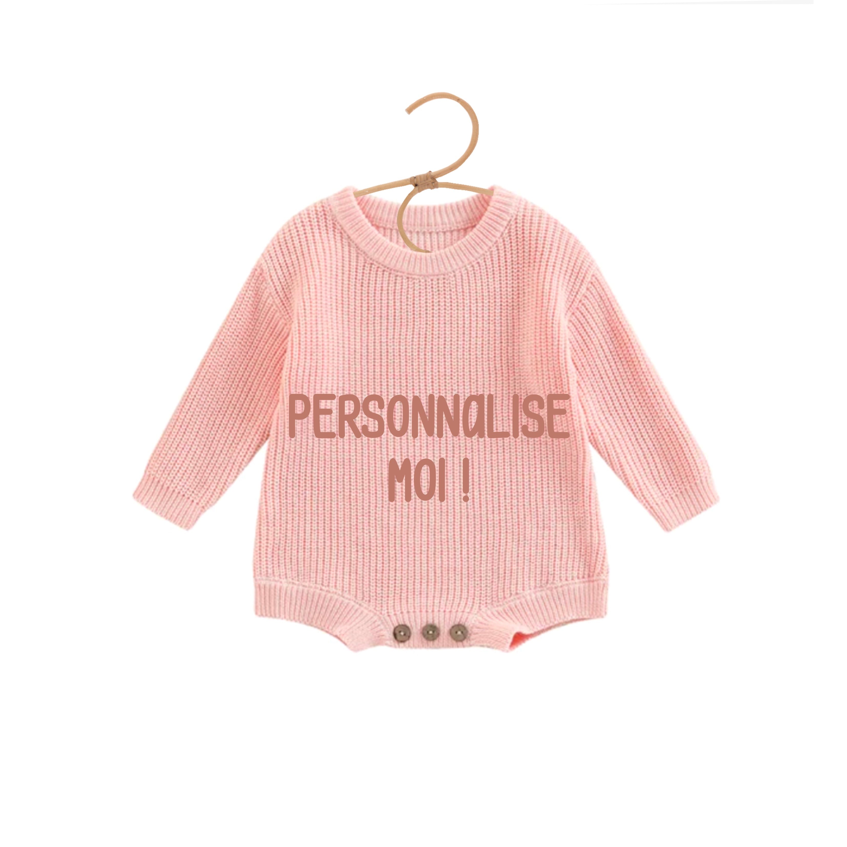 Barboteuse à personnaliser - CAPSULE LES BEAUX JOURS - La vie en rose
