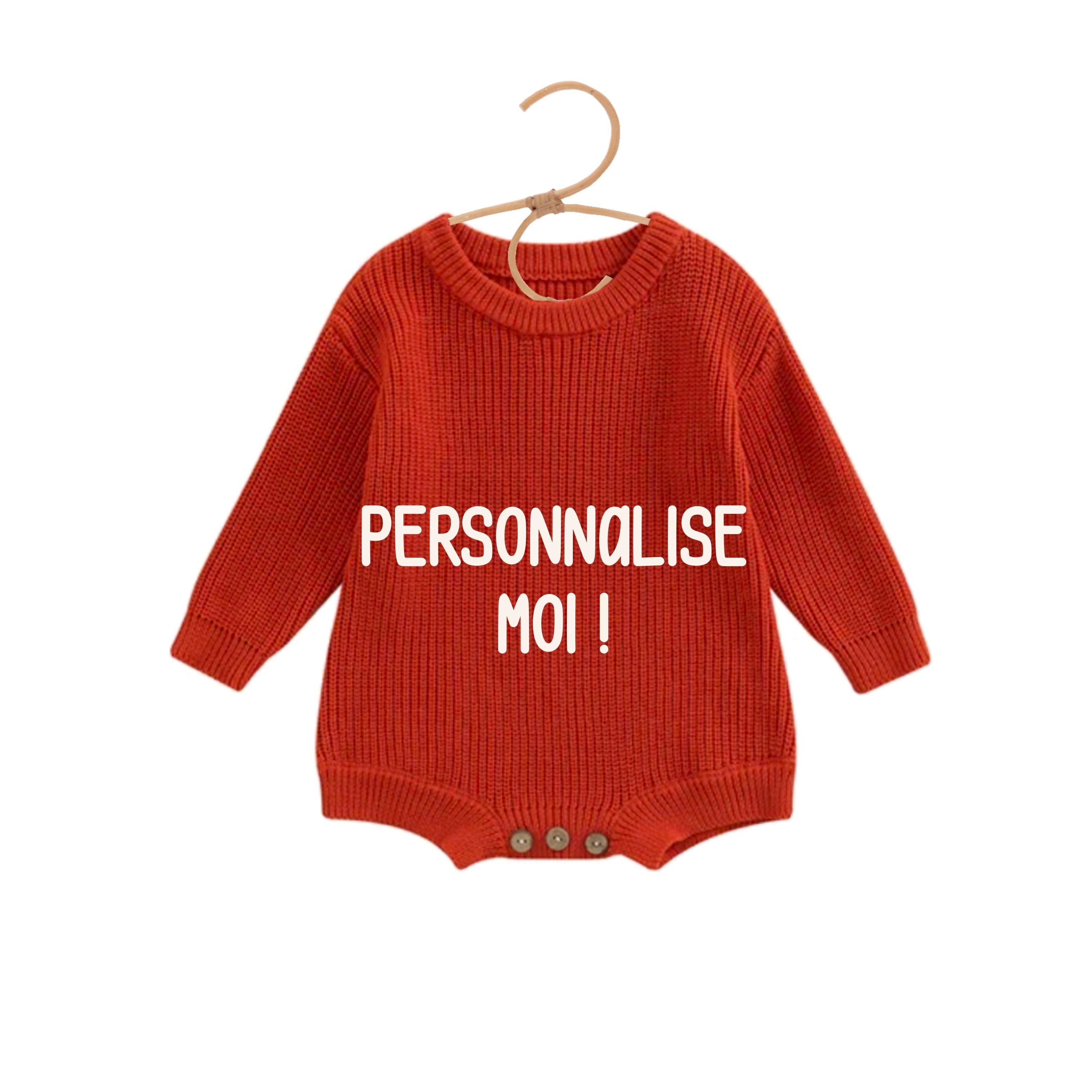 Barboteuse à personnaliser - CAPSULE CHALEUR D'HIVER - Feu de bois