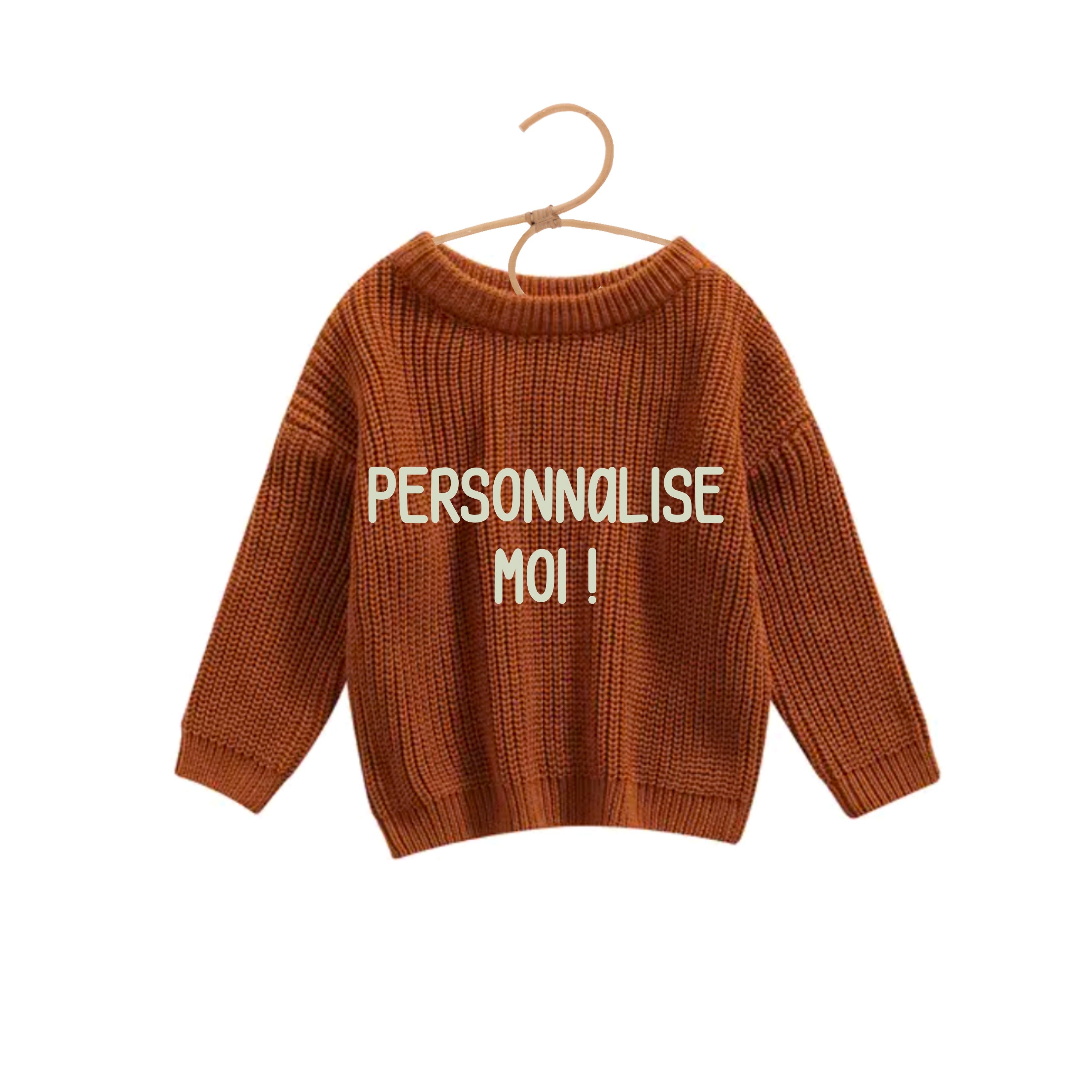 Pull à personnaliser - CAPSULE CHALEUR D'HIVER - Pain d'épice