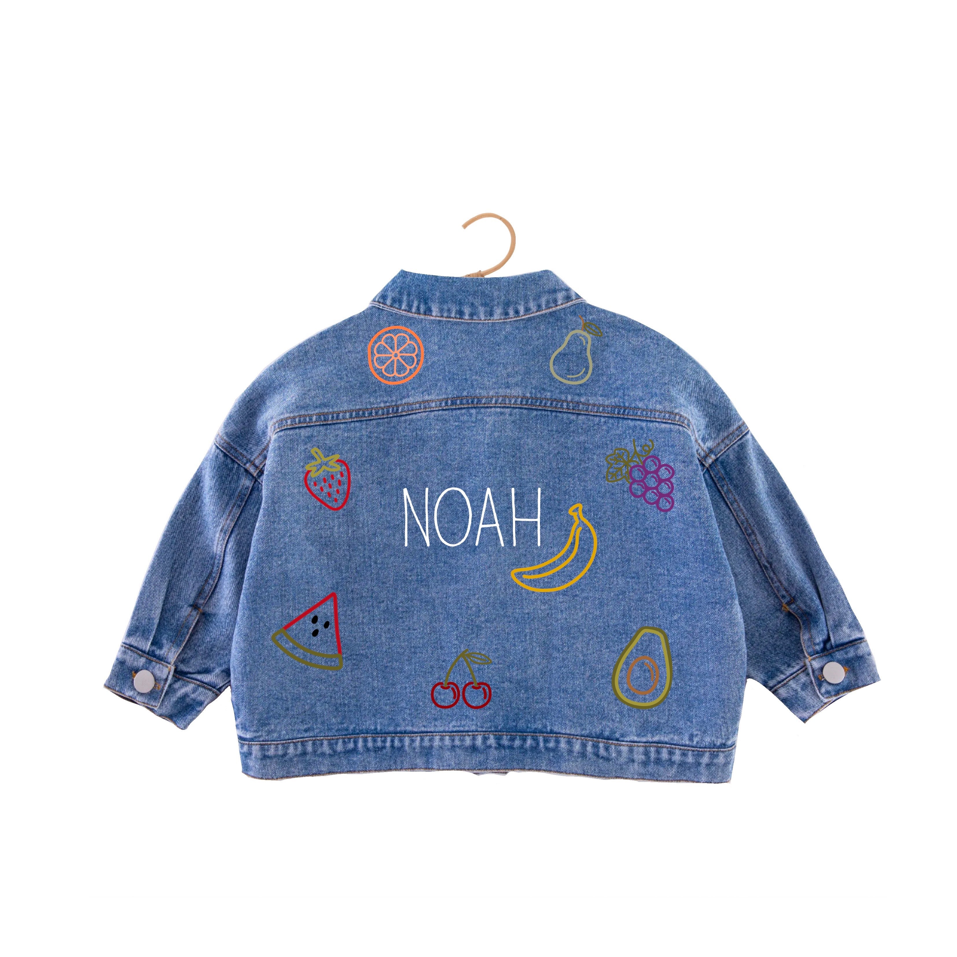 Veste en jean - Salade de fruit