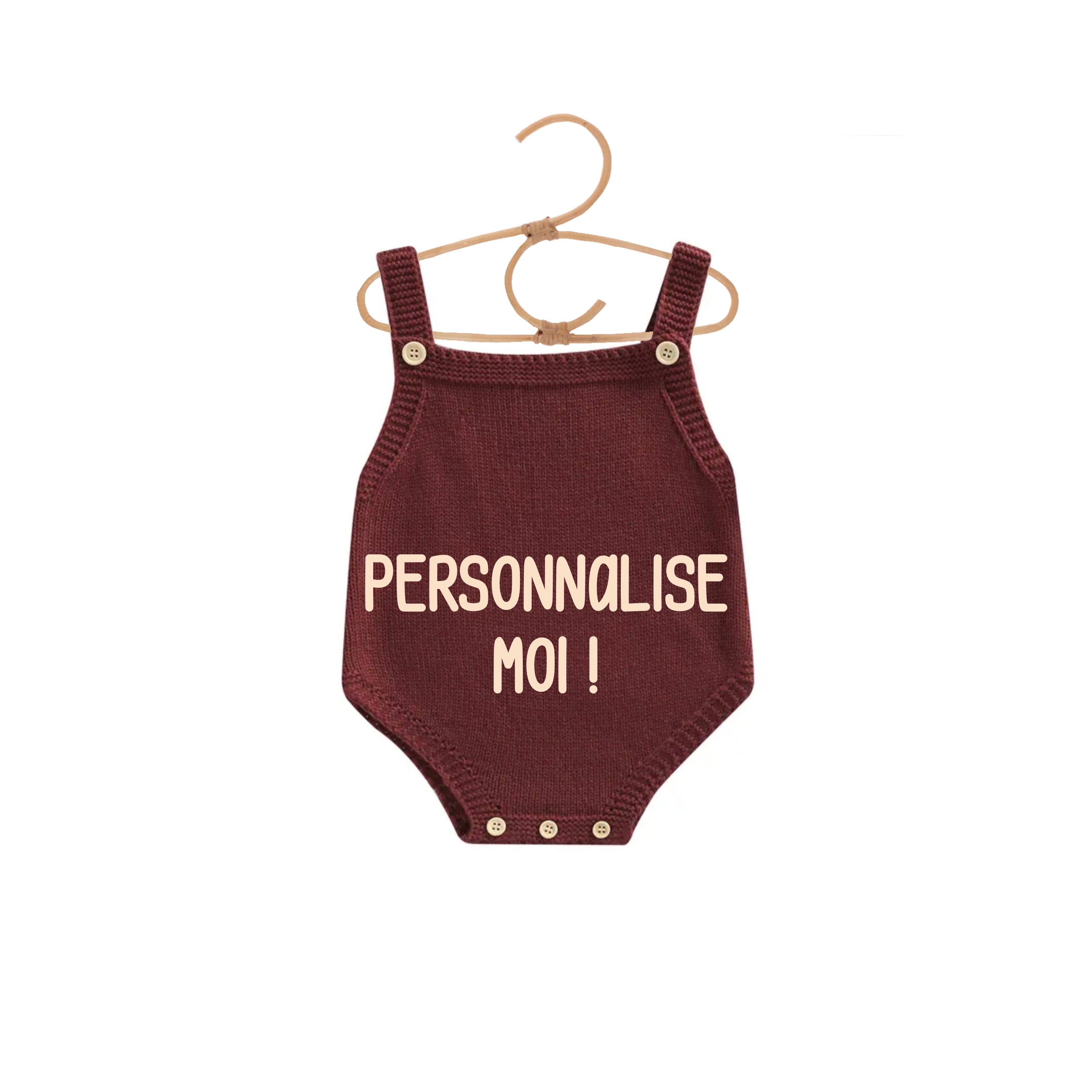 Nos barboteuses à personnaliser - Sans manche