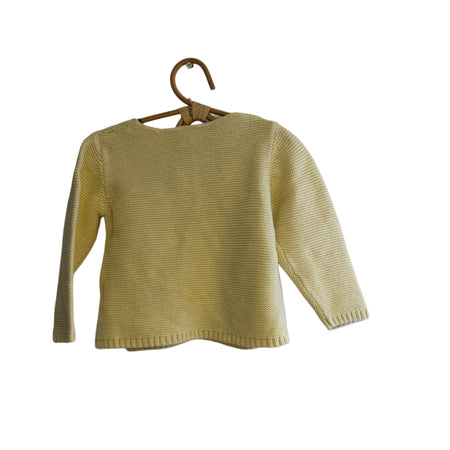 Gilet en mailles et ouvert - Jaune - 18 mois