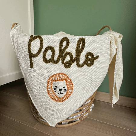 Plaid à personnaliser - blanc comme neige