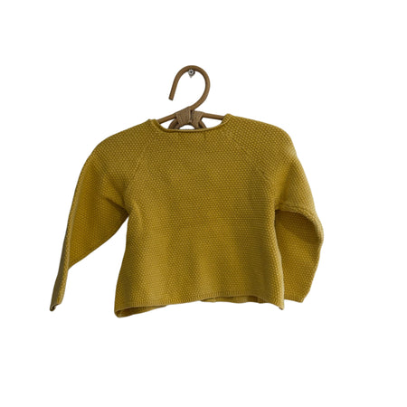 Gilet en mailles et ouvert - Jaune - 12 mois
