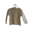 Pull en maille torsadé - Beige chiné - 18 mois