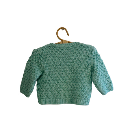 Gilet en mailles ecaille - Bleu - 3 mois