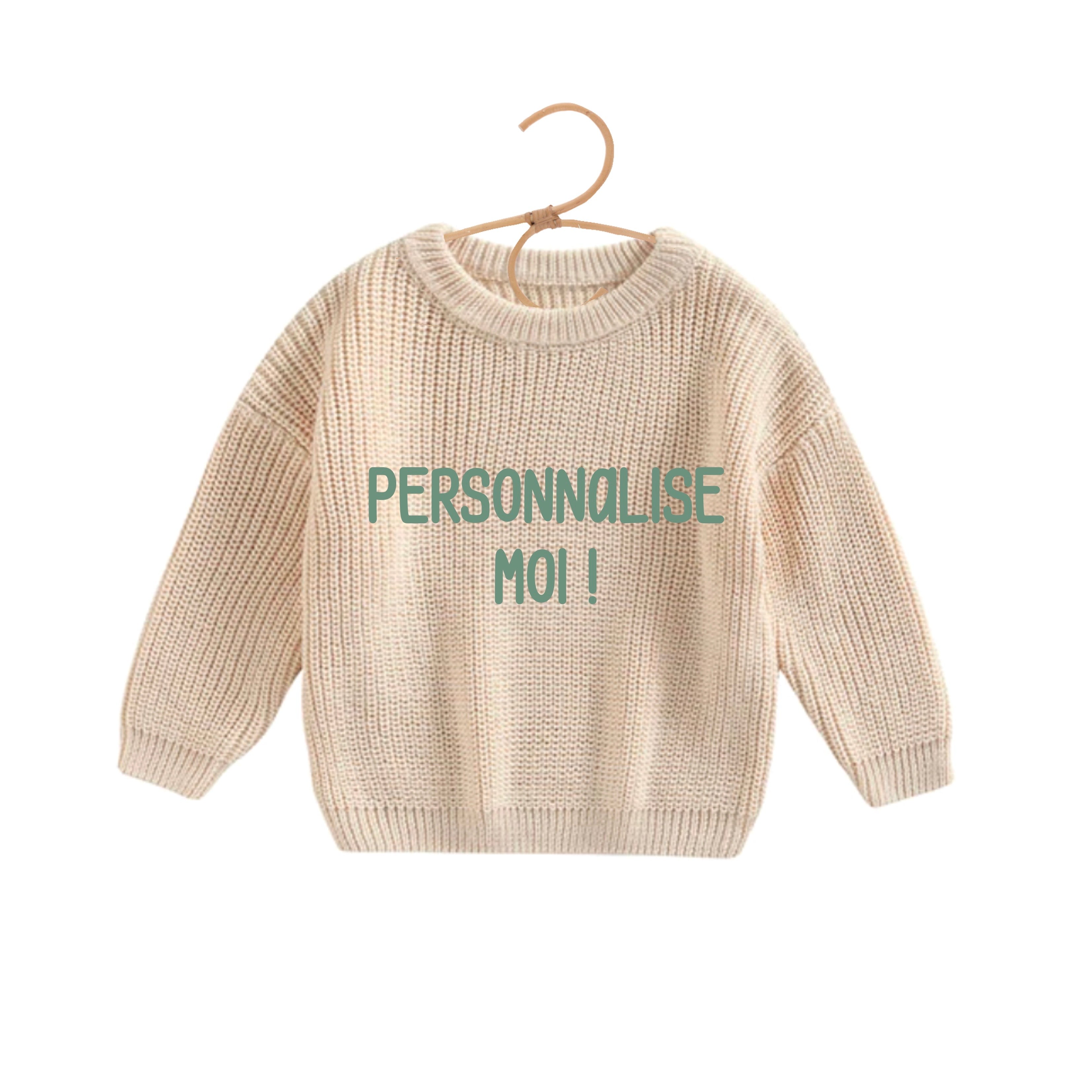 Pull à personnaliser - l'indémodable les pieds dans le sable
