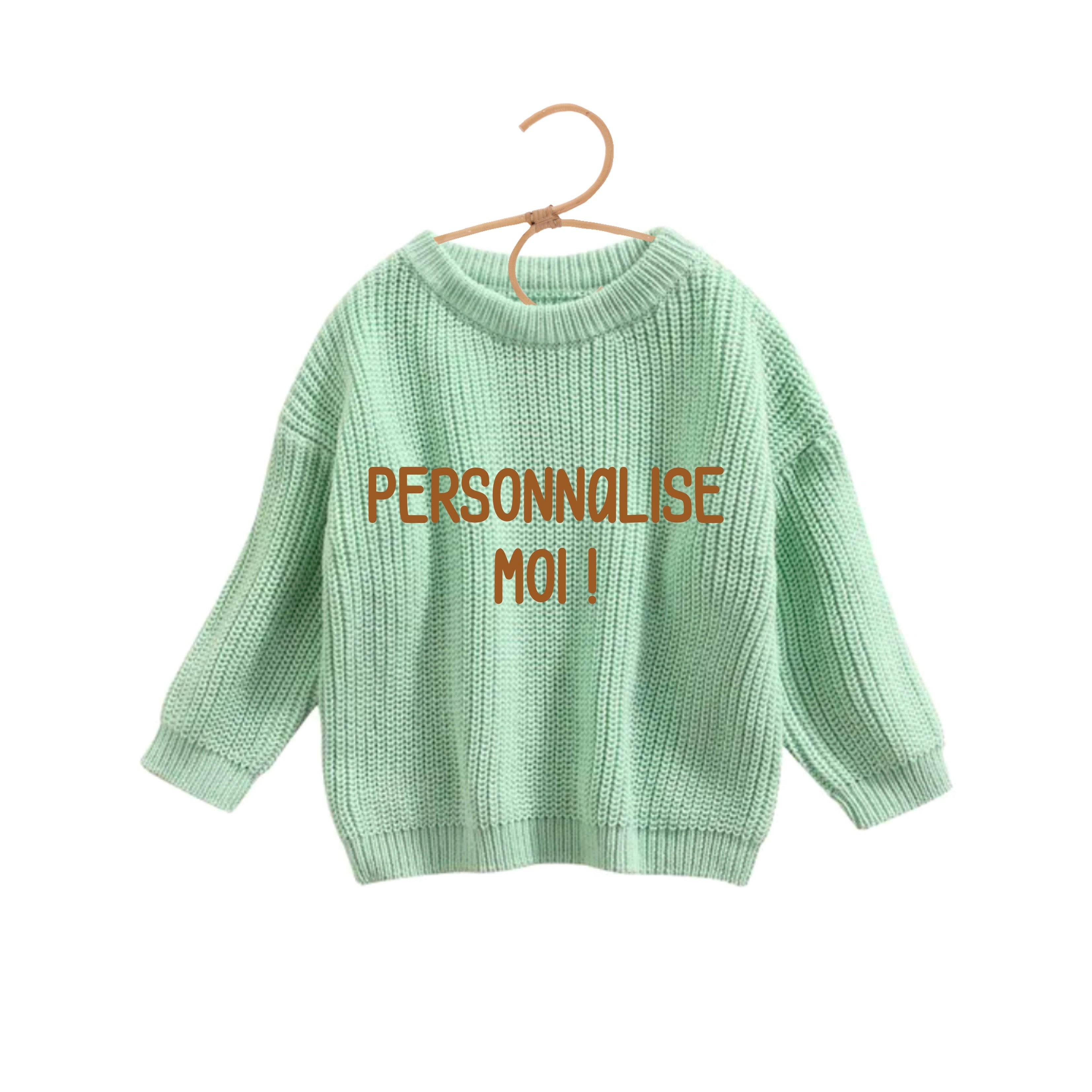 Pull à personnaliser - CAPSULE LES BEAUX JOURS - Menthe à l'eau