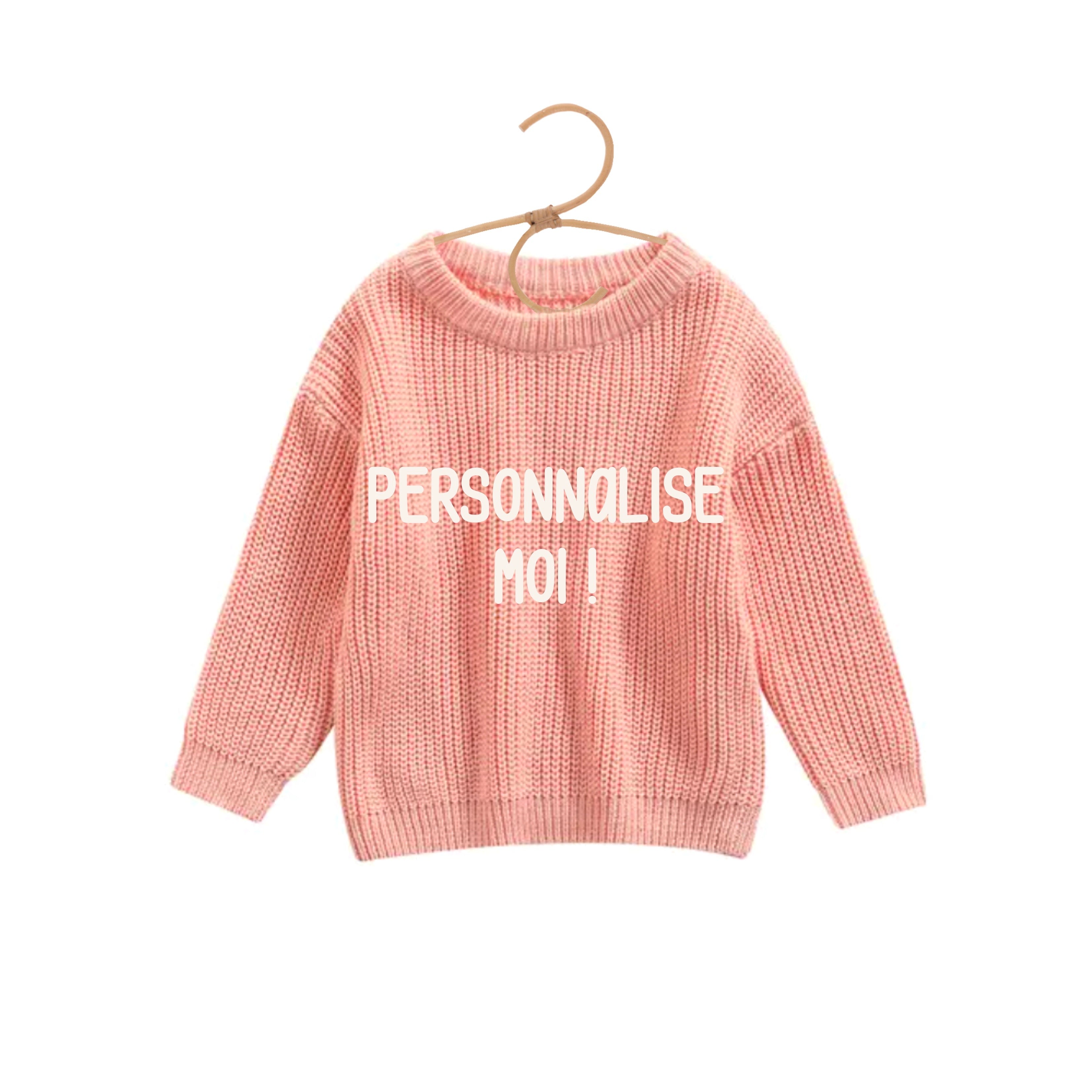 Pull à personnaliser - CAPSULE LES BEAUX JOURS - La vie en rose