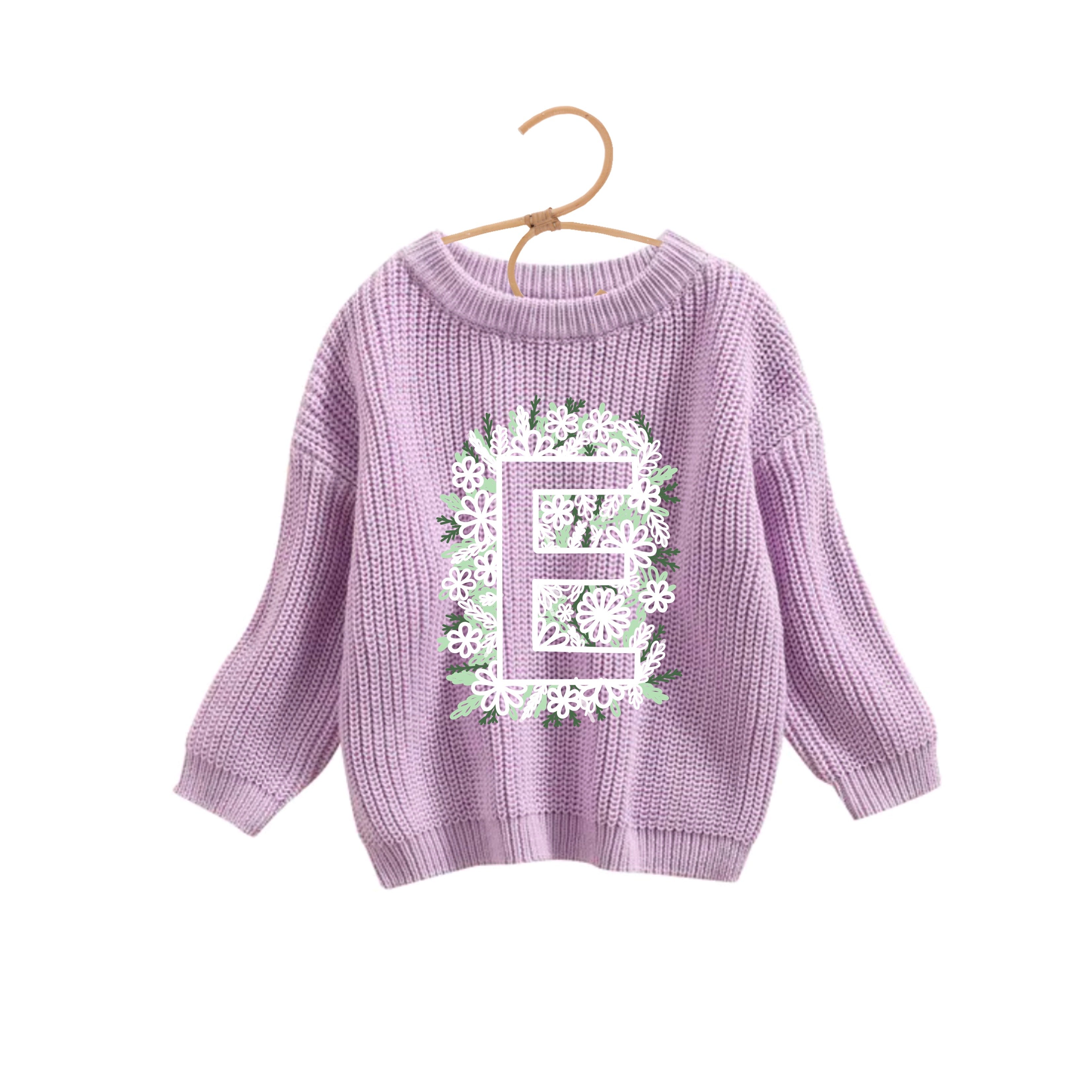 Lettre fleur inversée