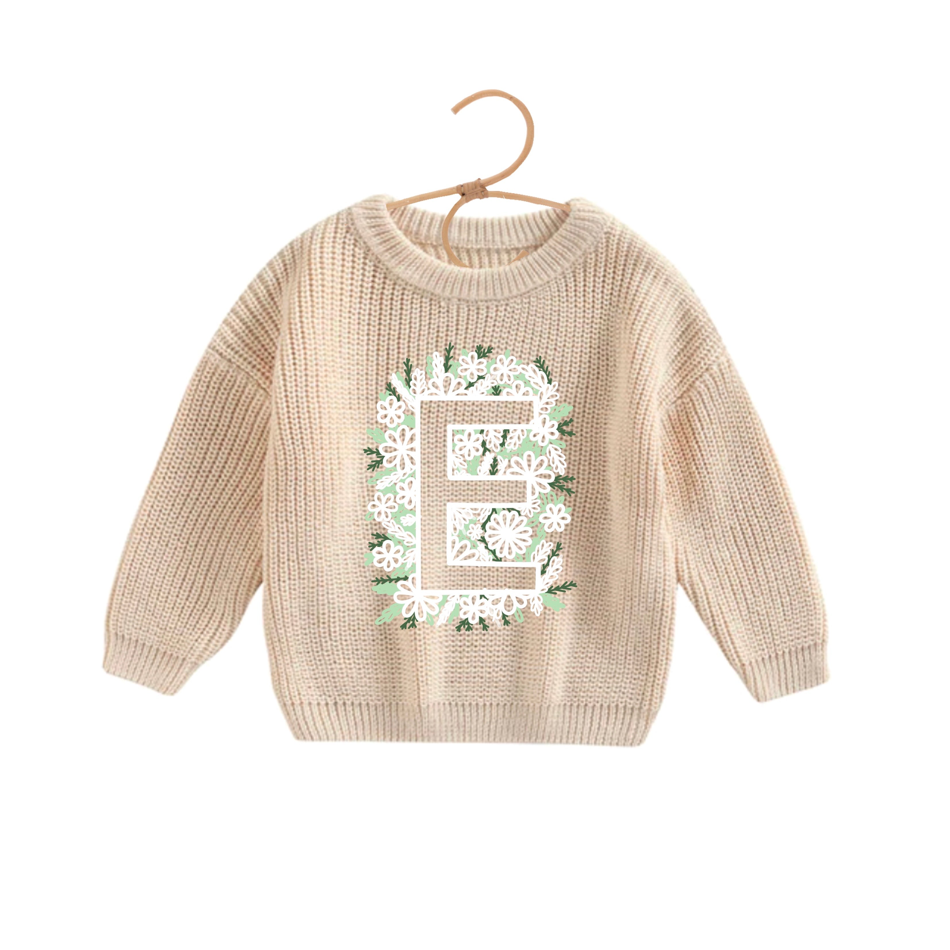 Lettre fleur inversée