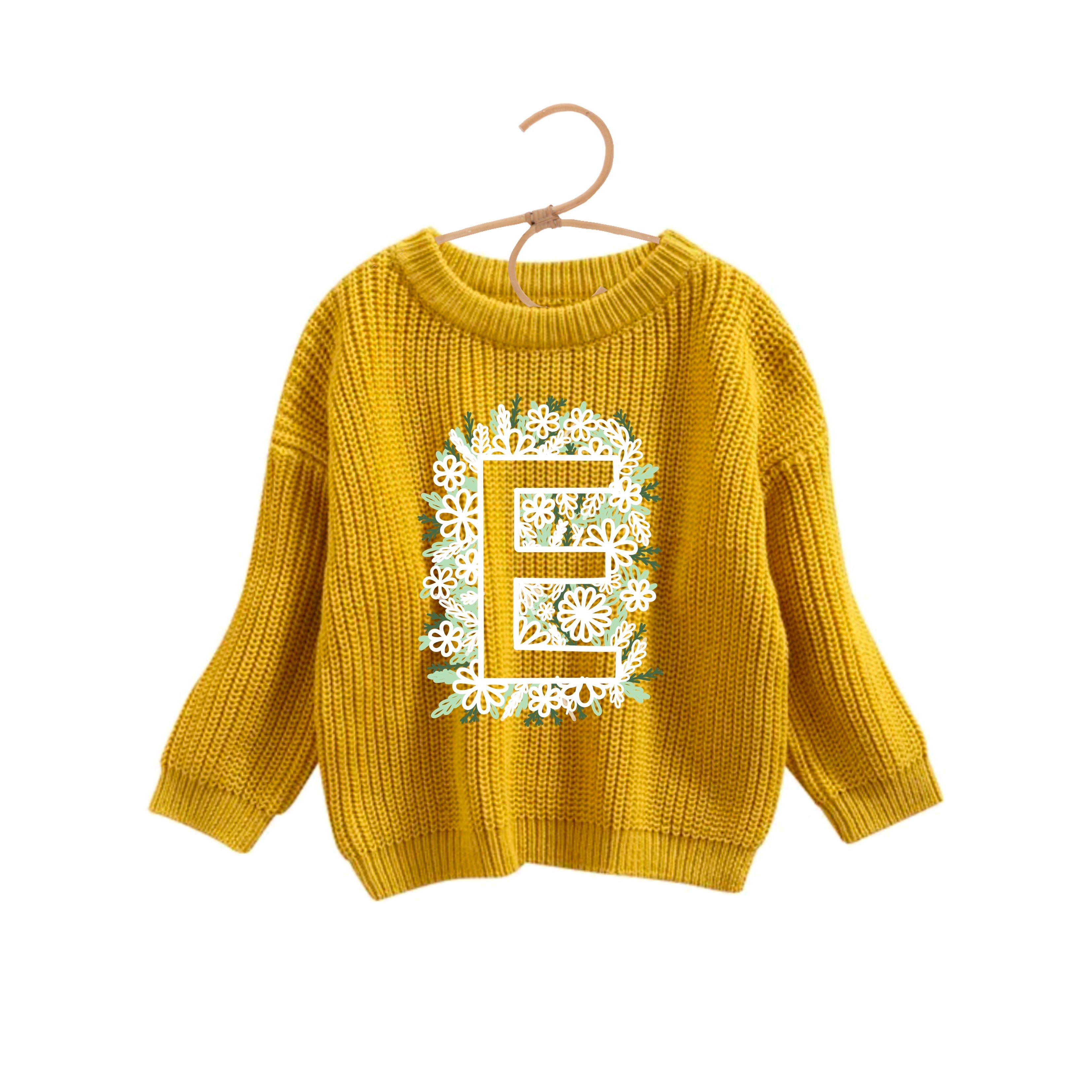 Lettre fleur inversée