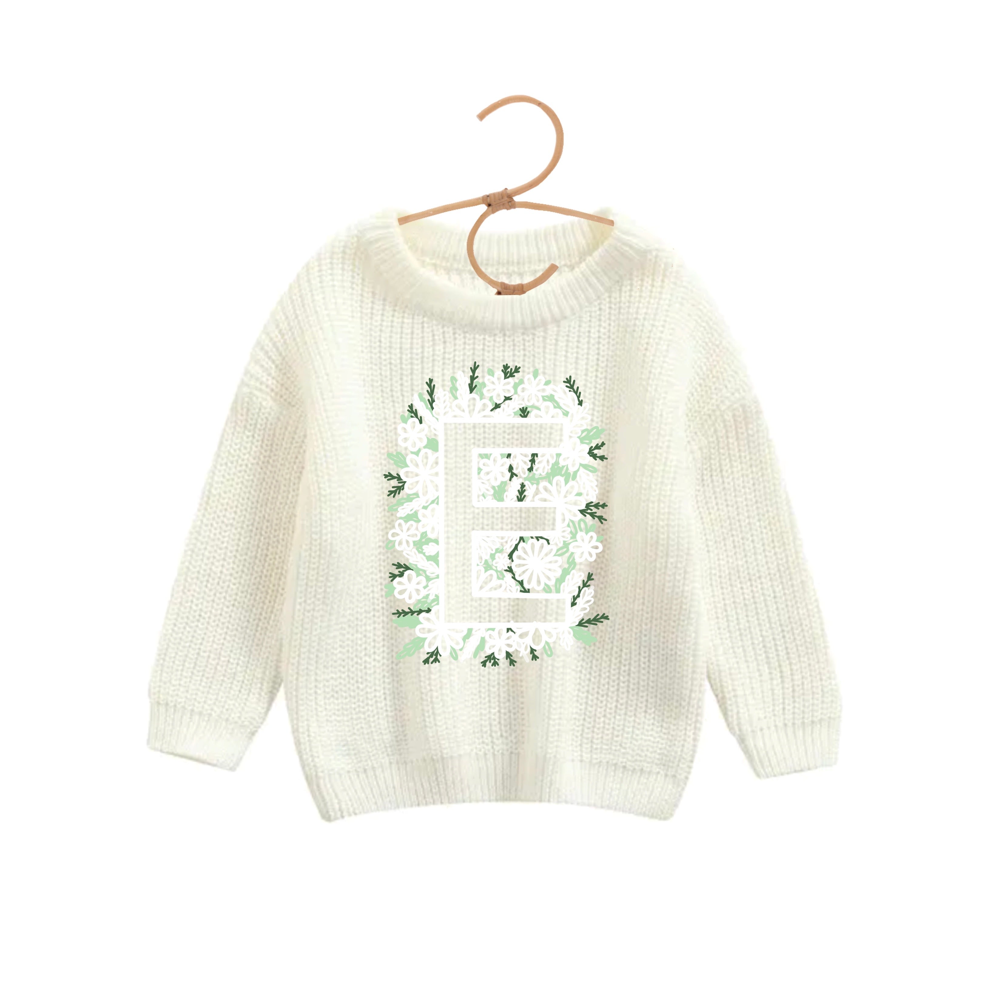 Lettre fleur inversée