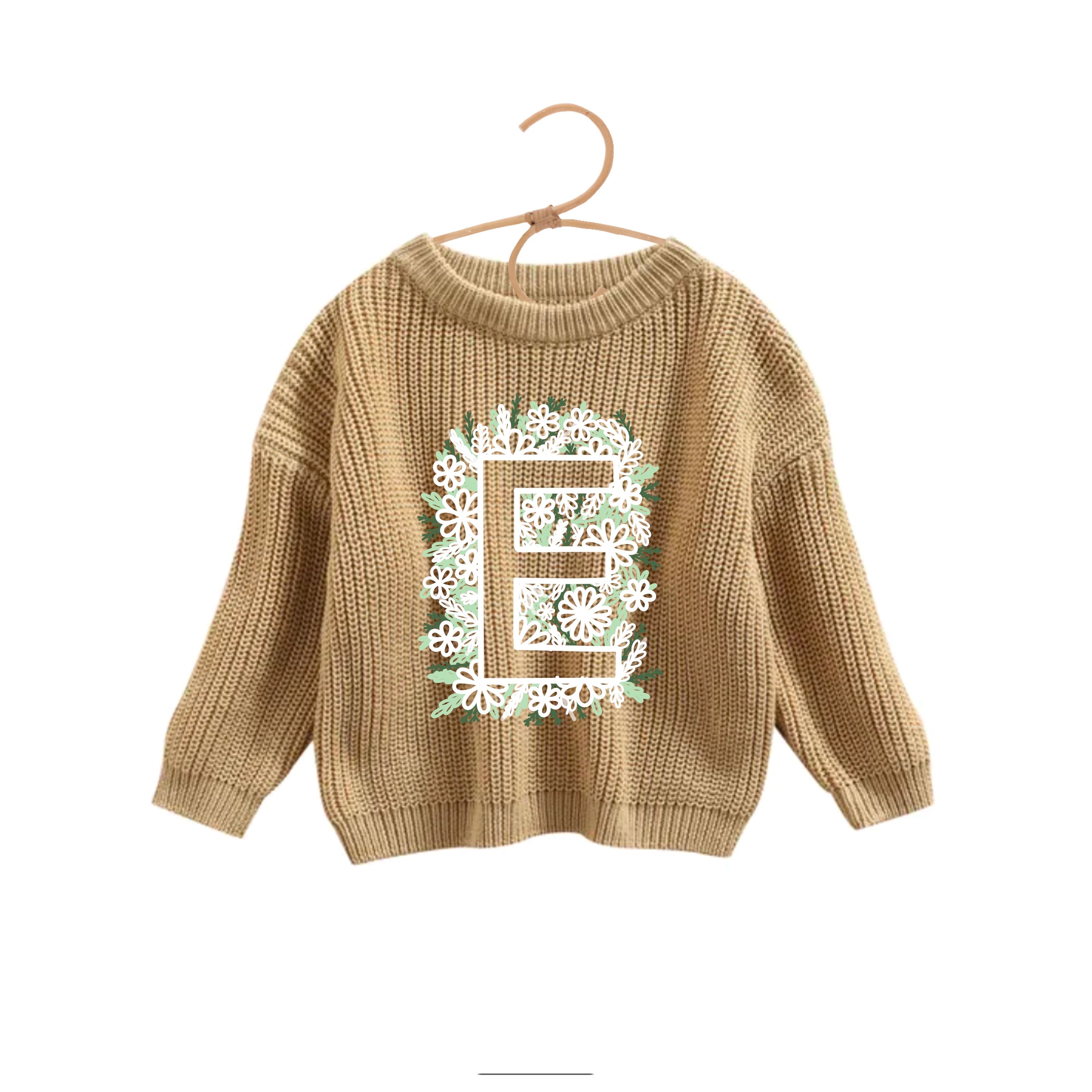 Lettre fleur inversée