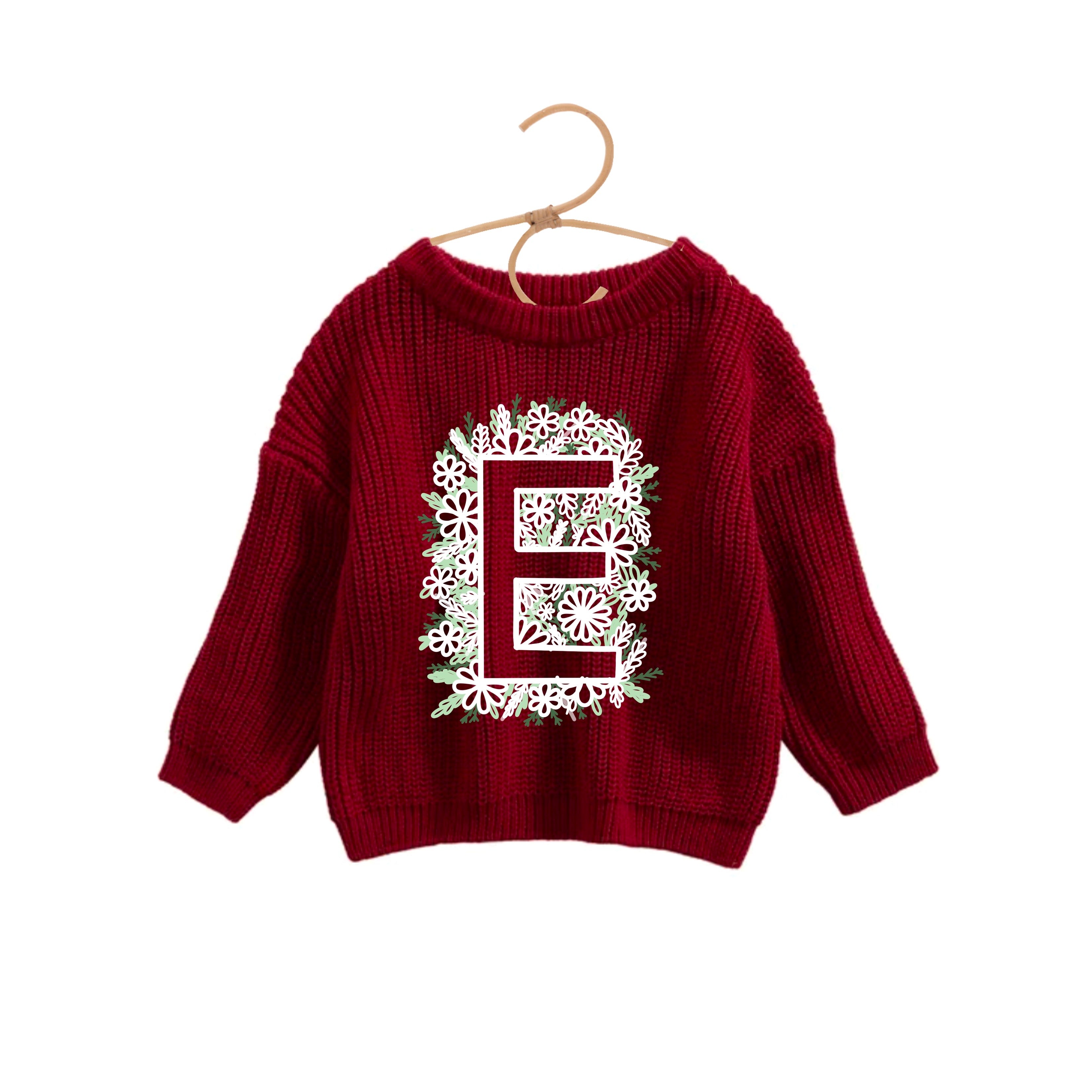 Lettre fleur inversée