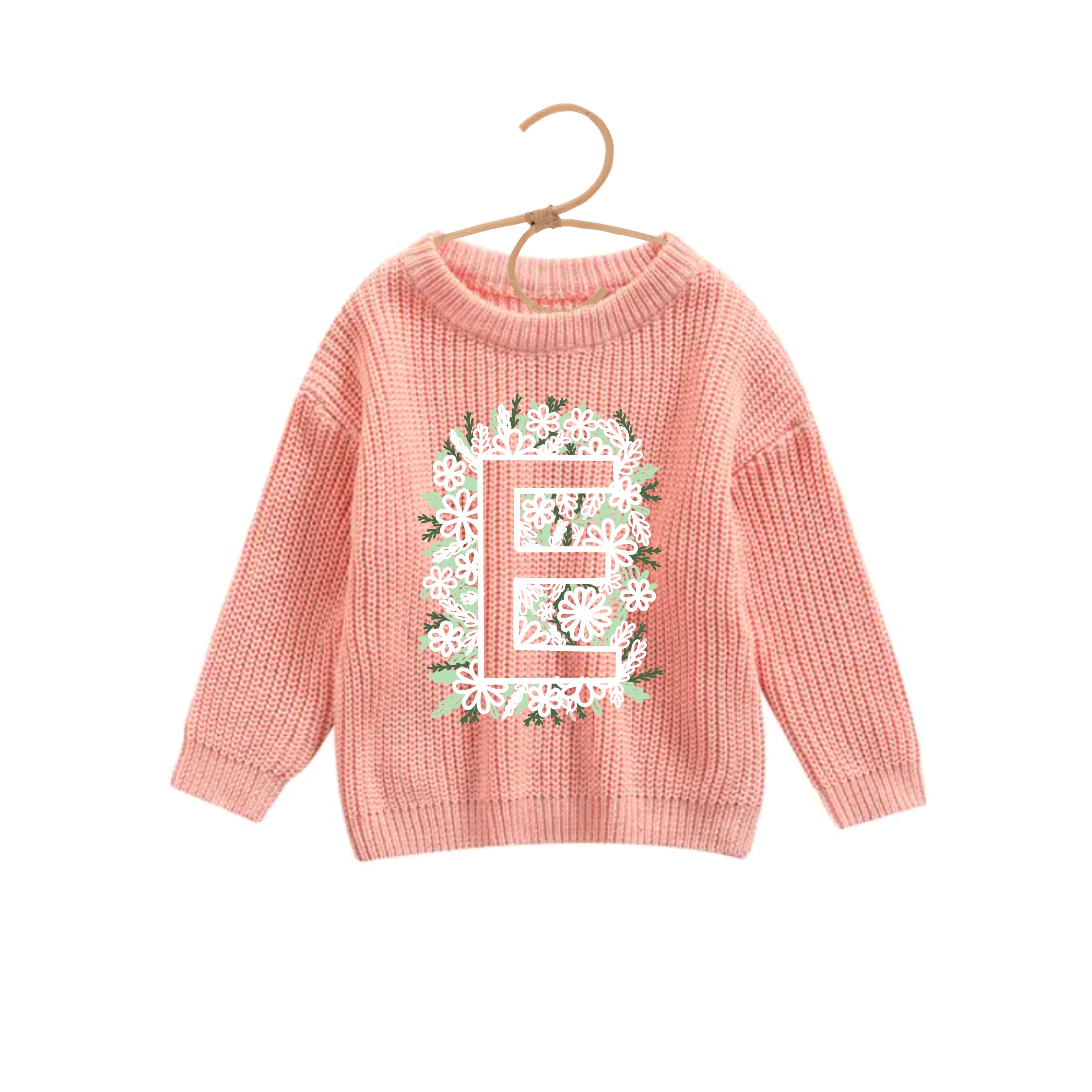 Lettre fleur inversée