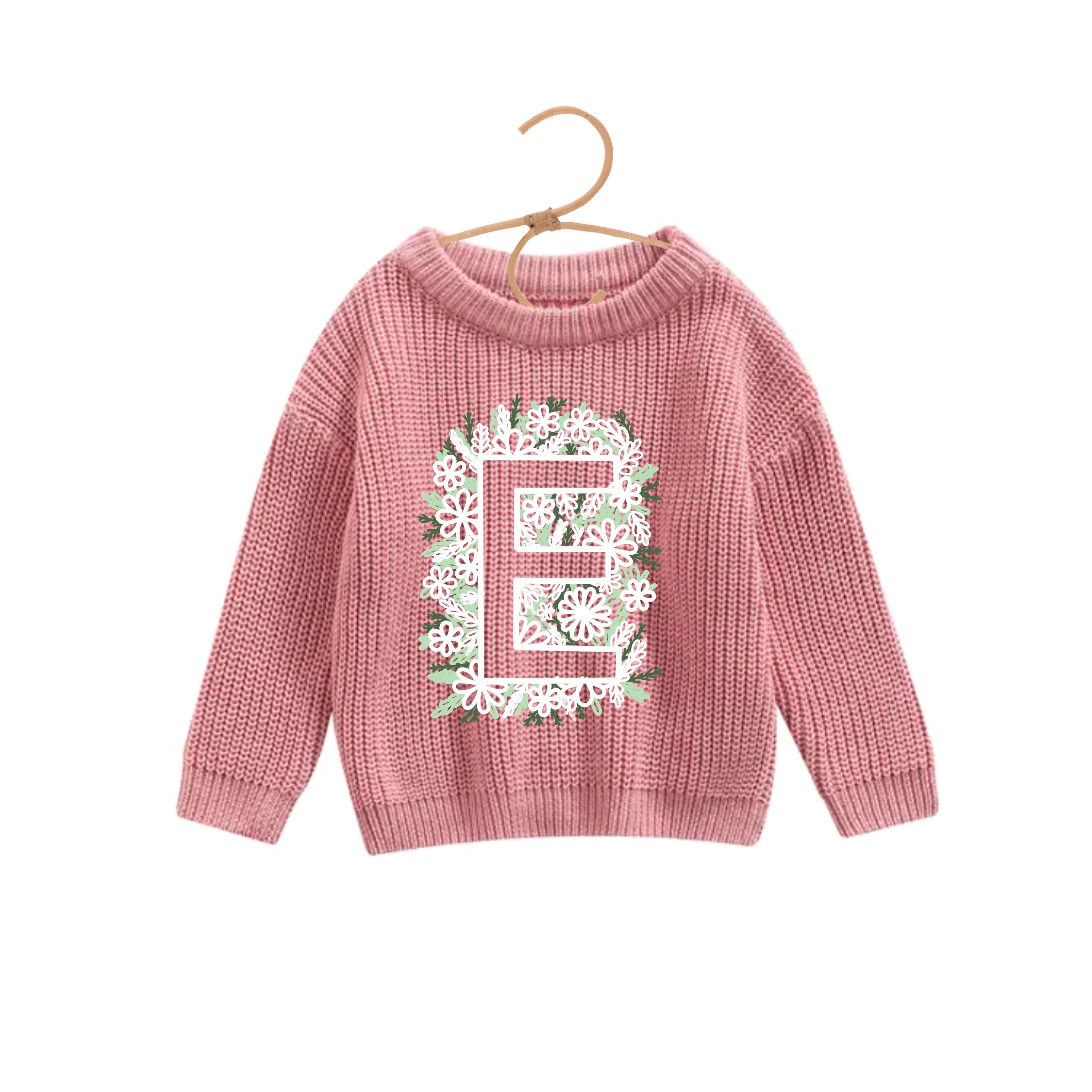 Lettre fleur inversée