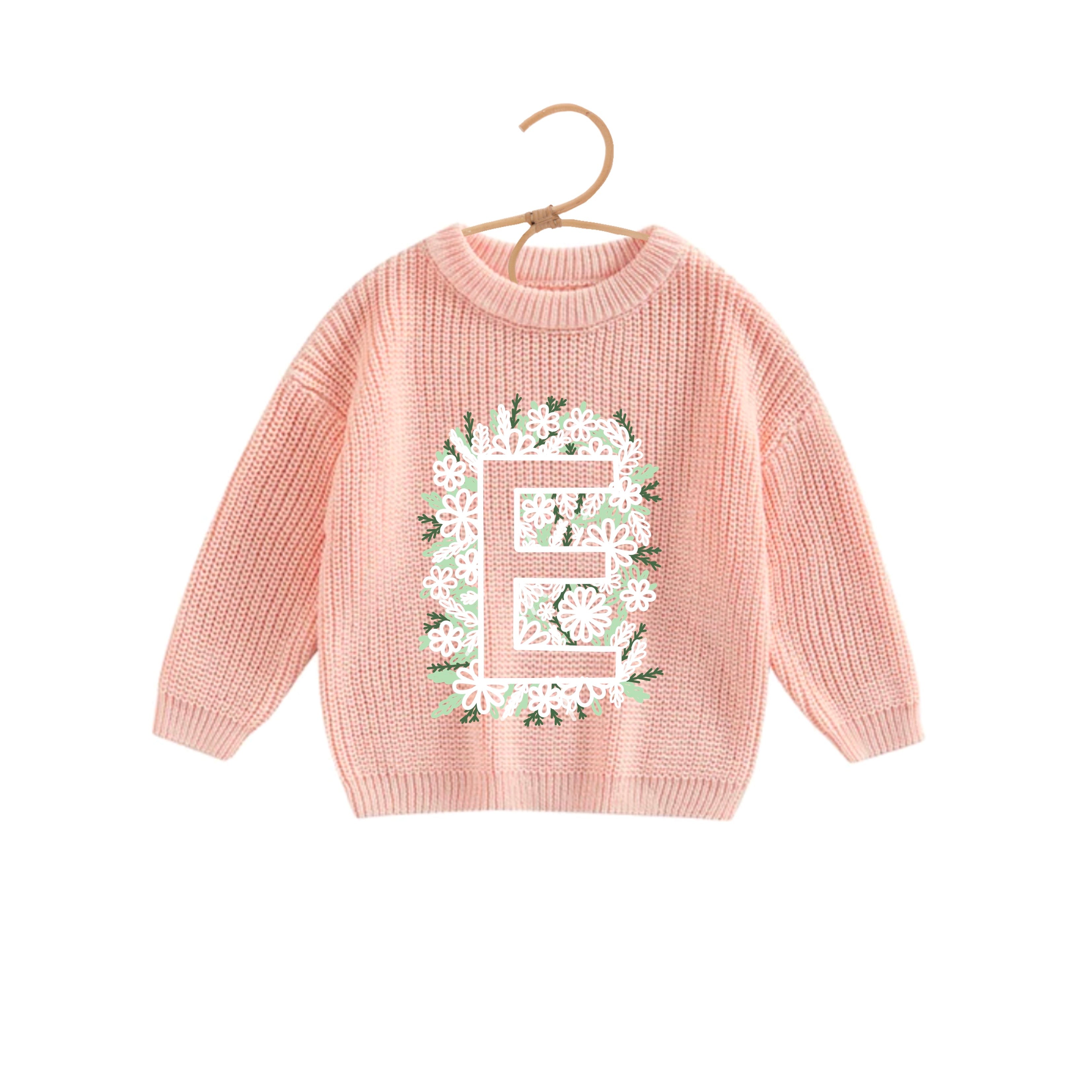 Lettre fleur inversée