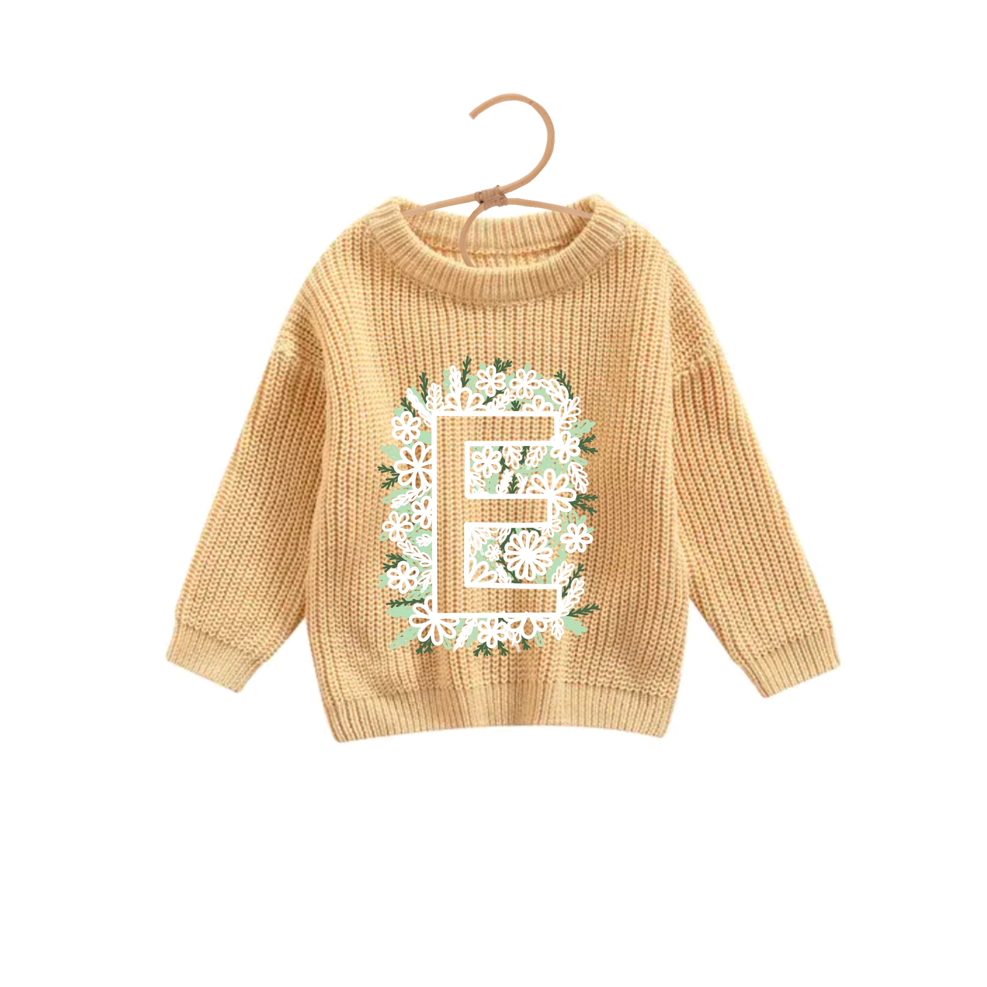 Lettre fleur inversée