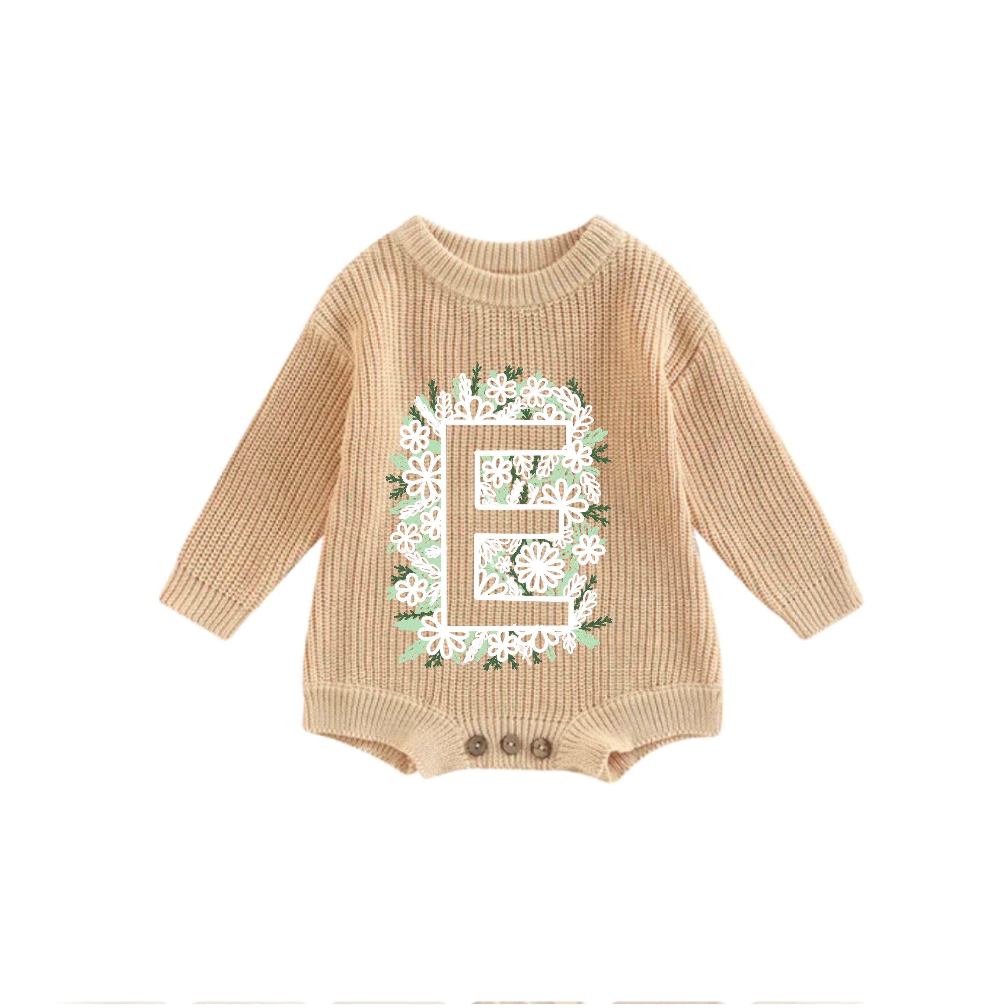 Lettre fleur inversée