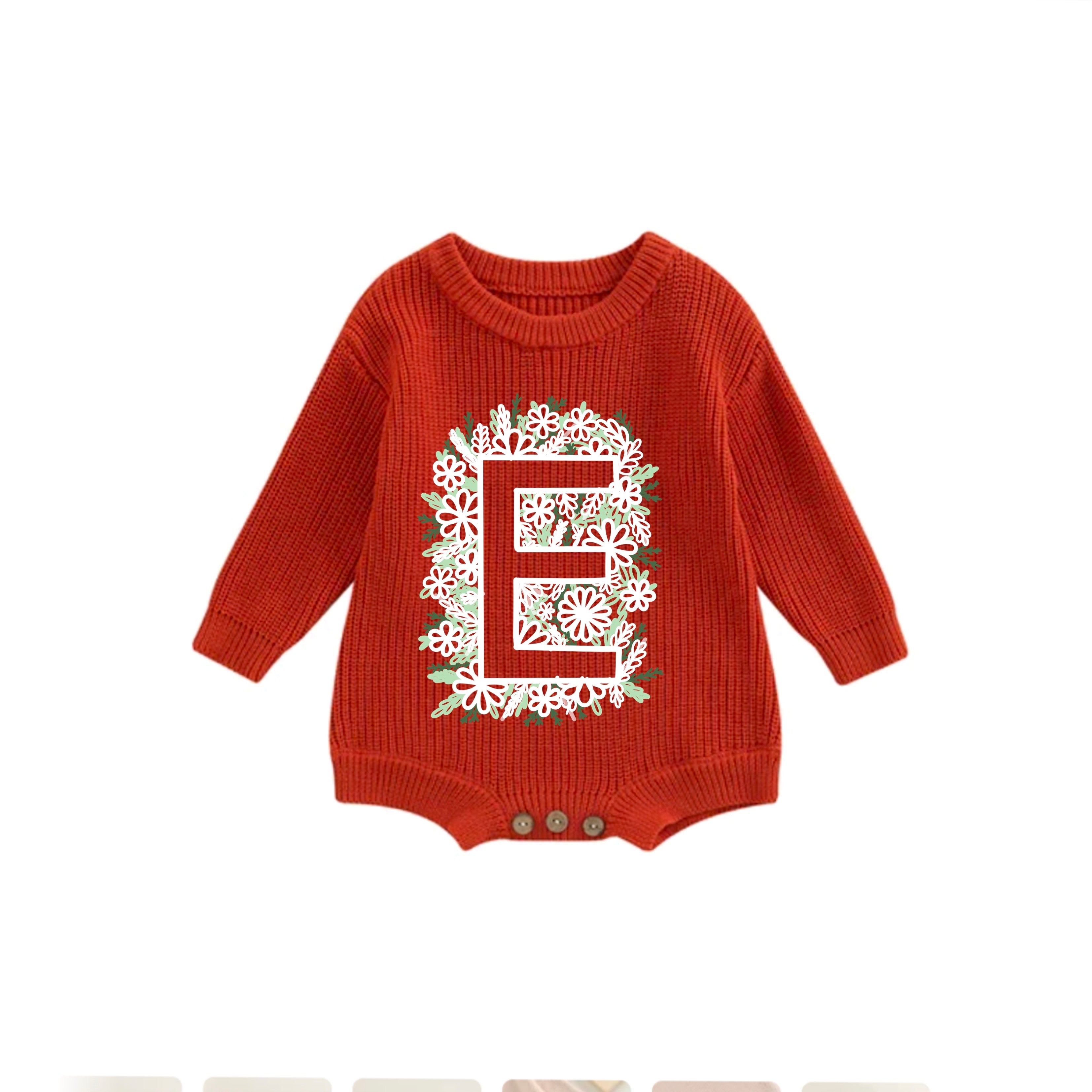 Lettre fleur inversée