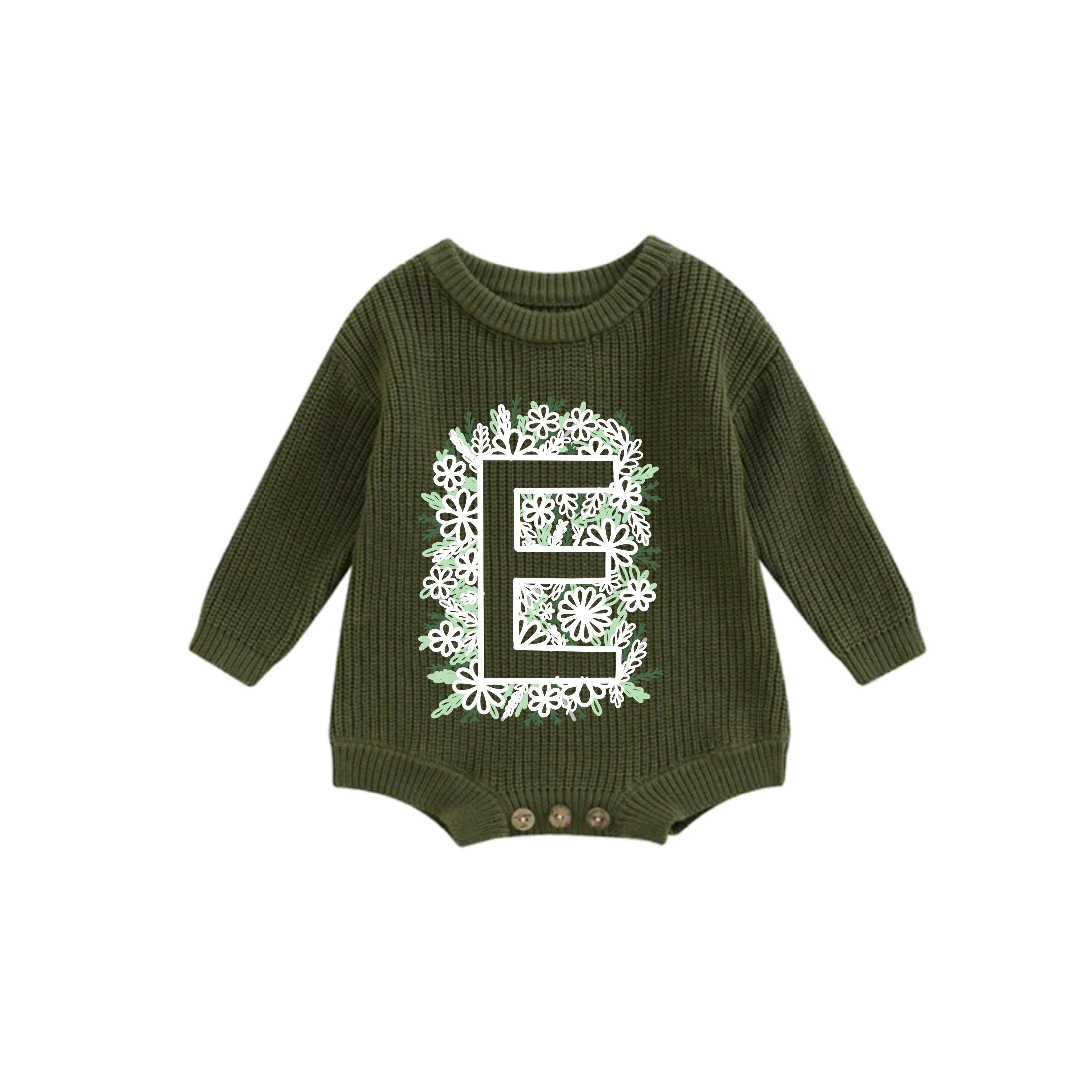 Lettre fleur inversée