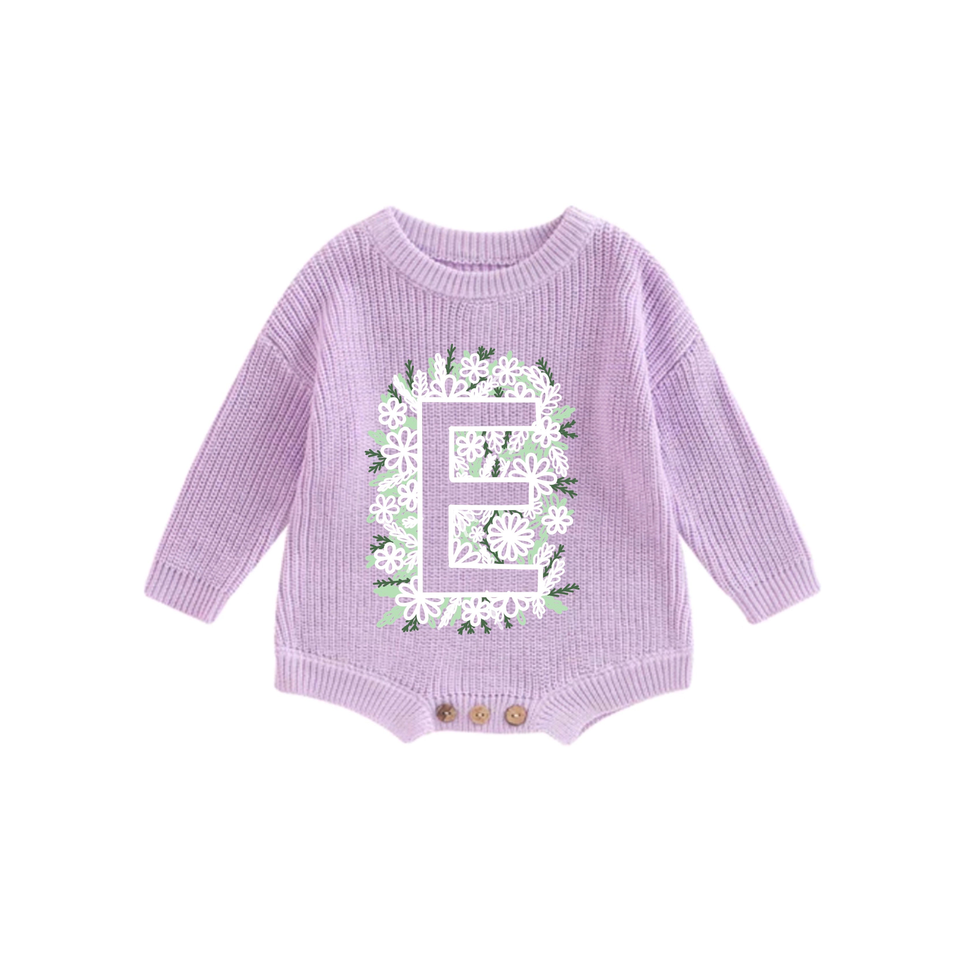 Lettre fleur inversée