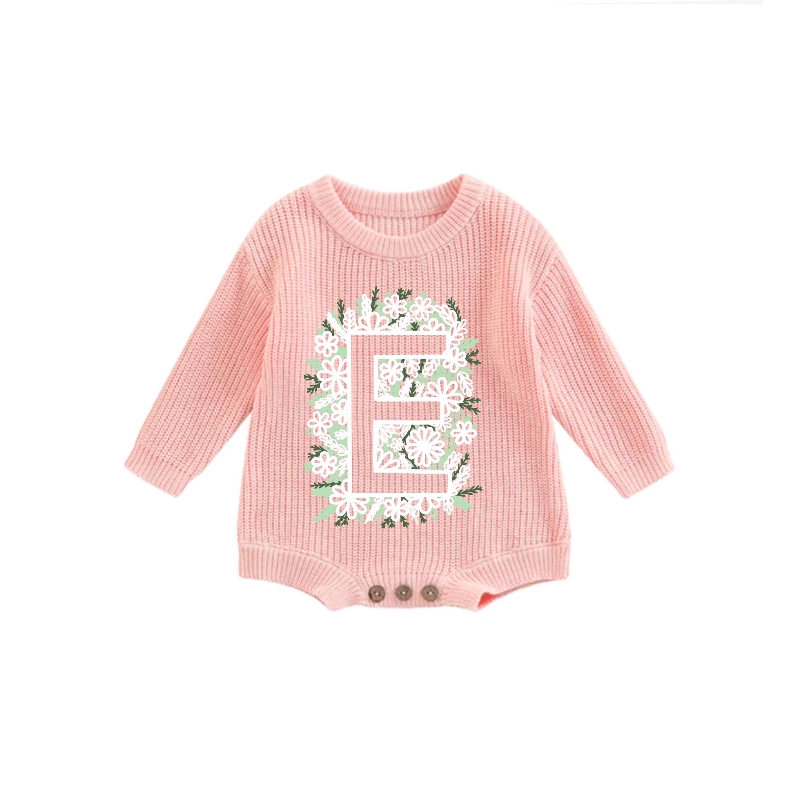 Lettre fleur inversée