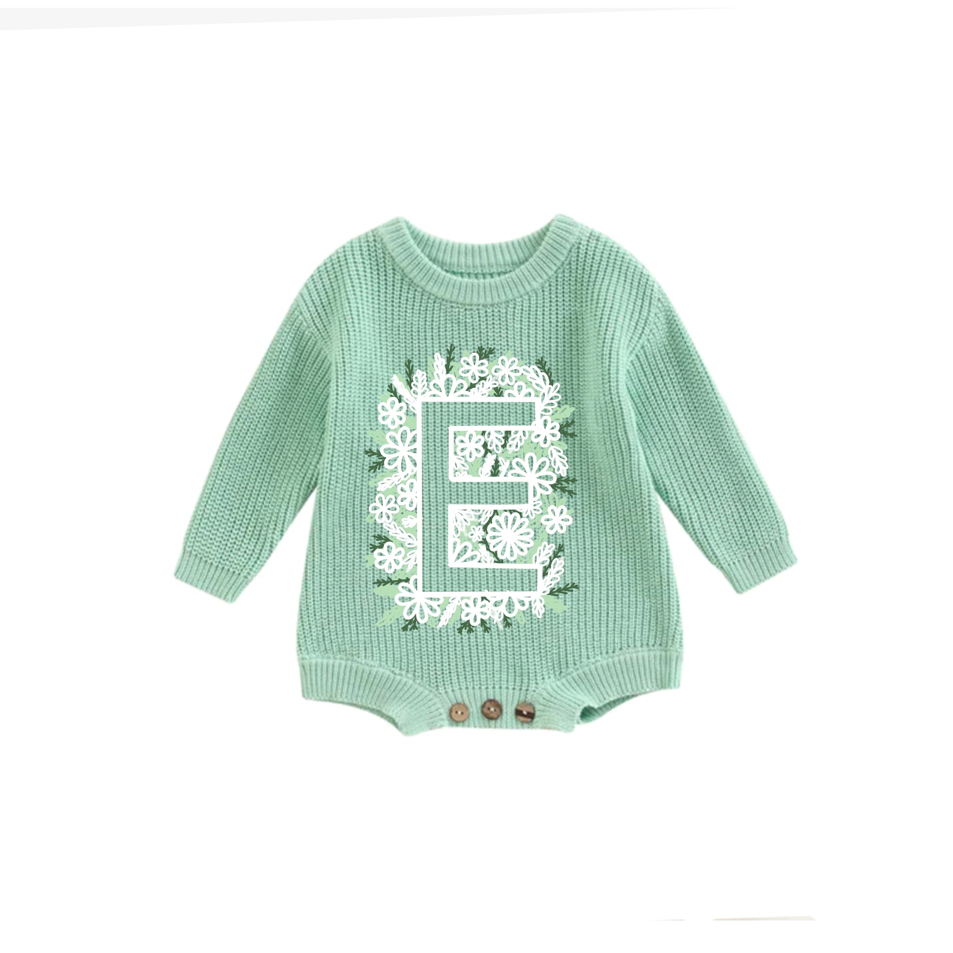 Lettre fleur inversée