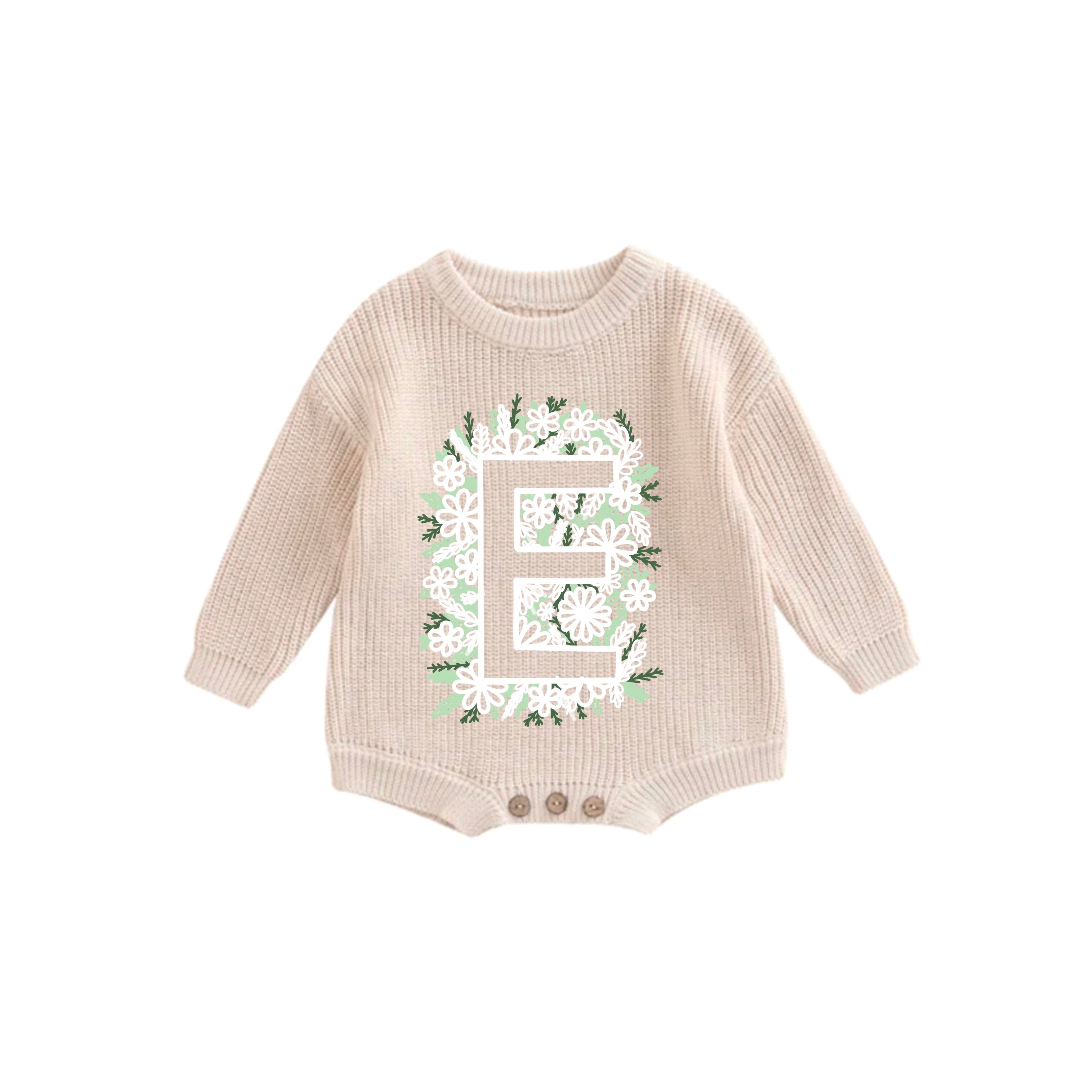 Lettre fleur inversée