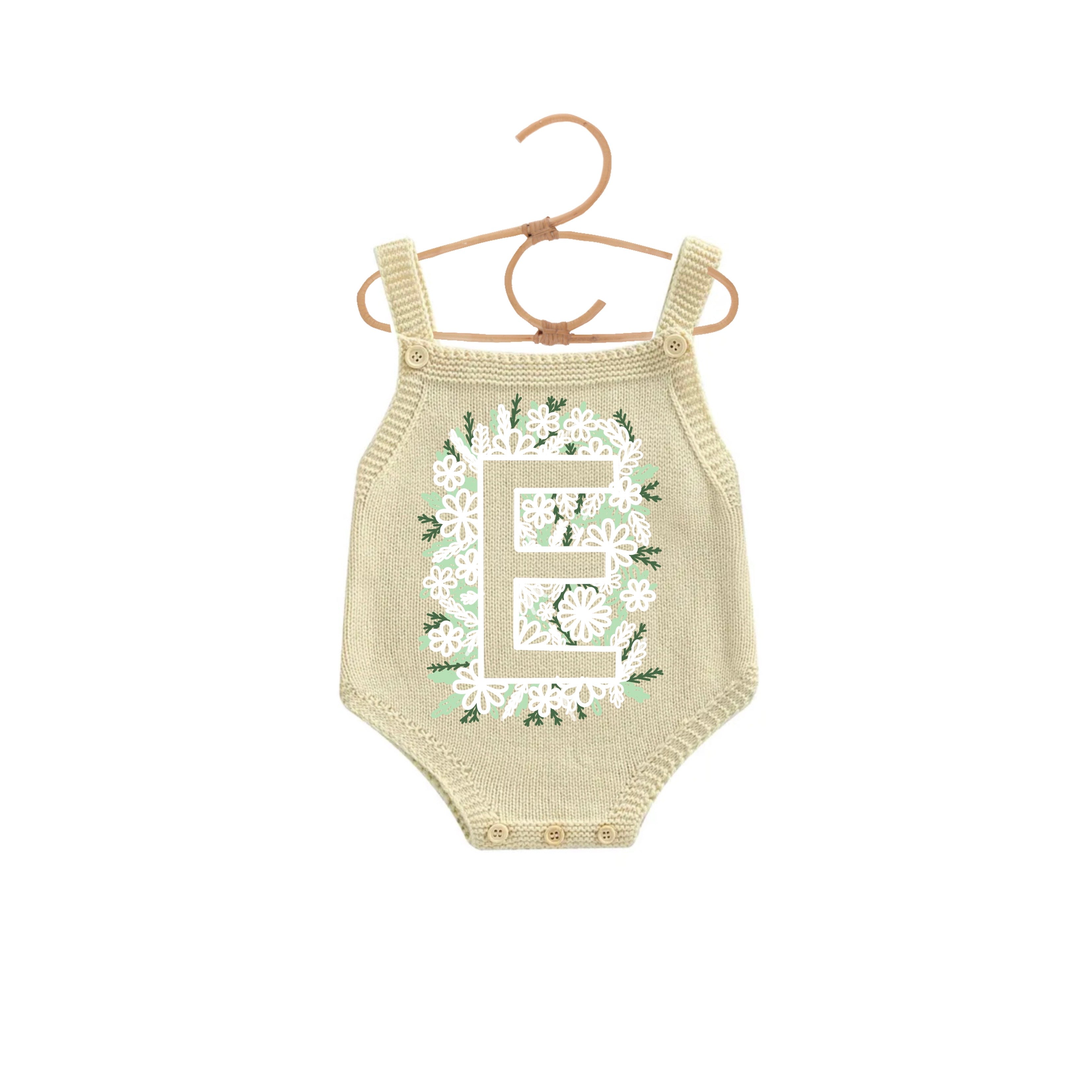 Lettre fleur inversée