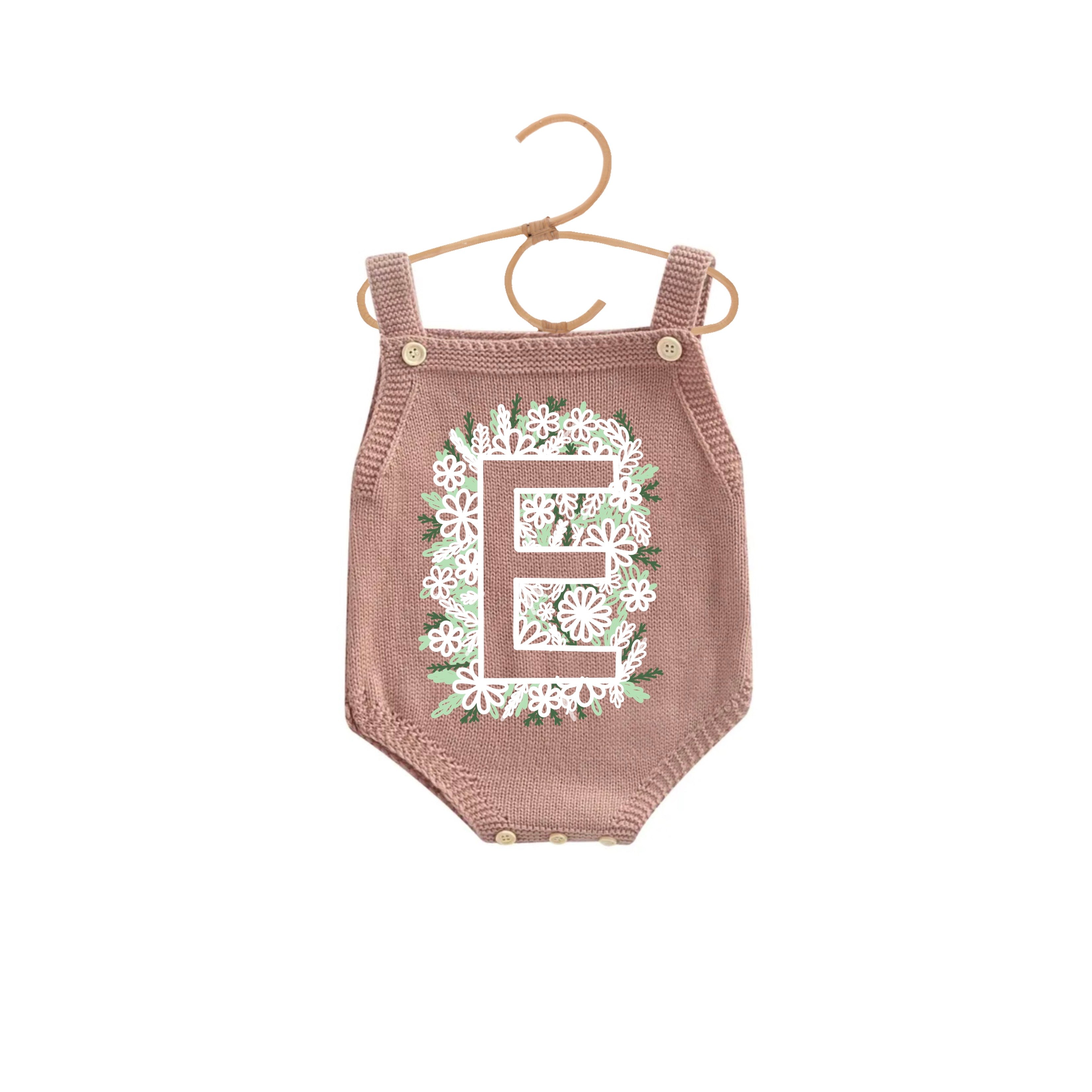 Lettre fleur inversée