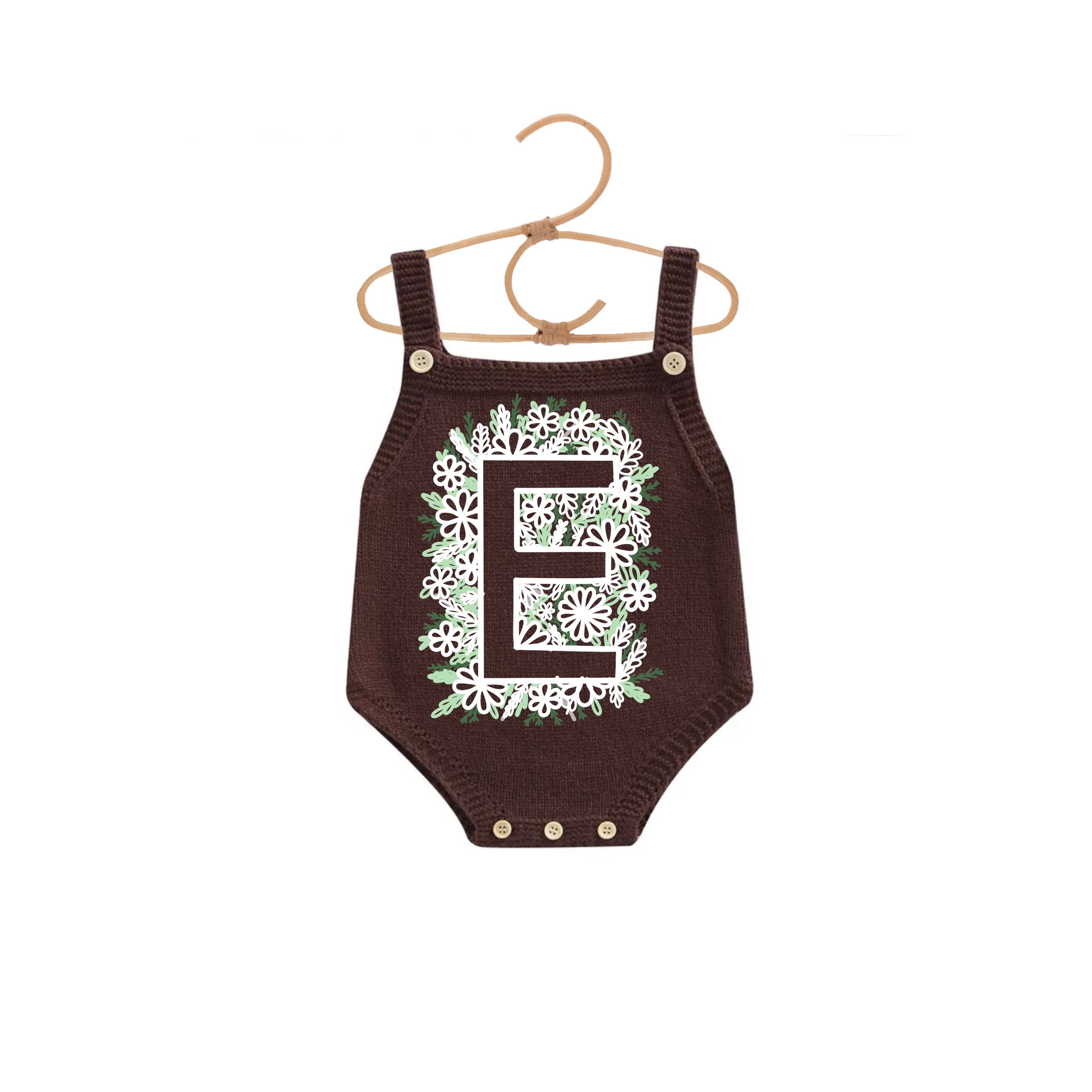 Lettre fleur inversée